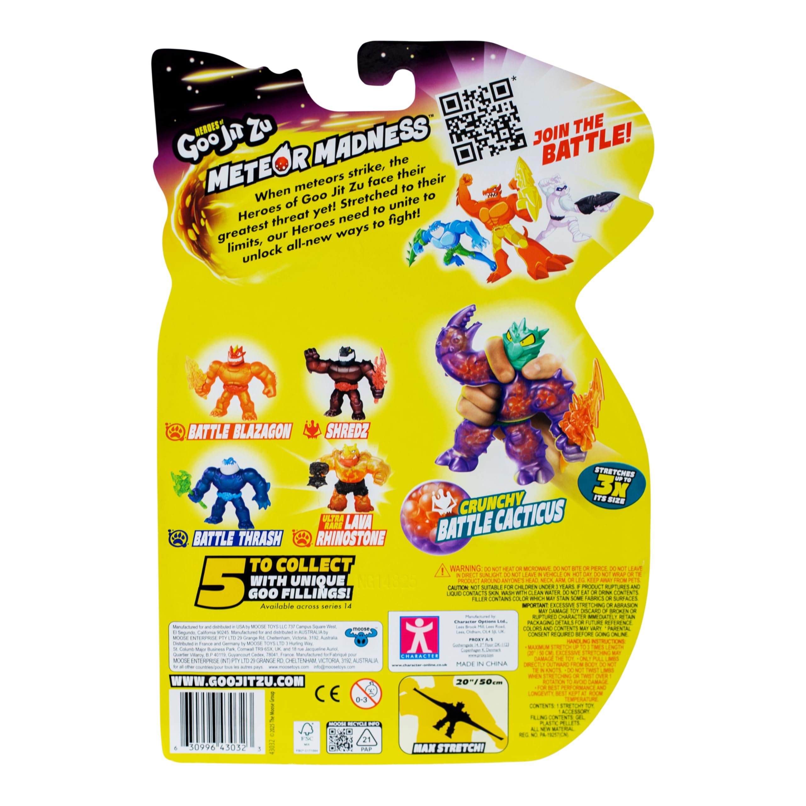 Amazon.com: Heroes of Goo Jit Zu Meteor Madness, Stretchy Battle