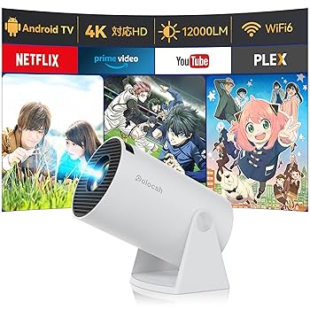 Amazon.co.jp: プロジェクター 家庭用 【180°回転・Android 11