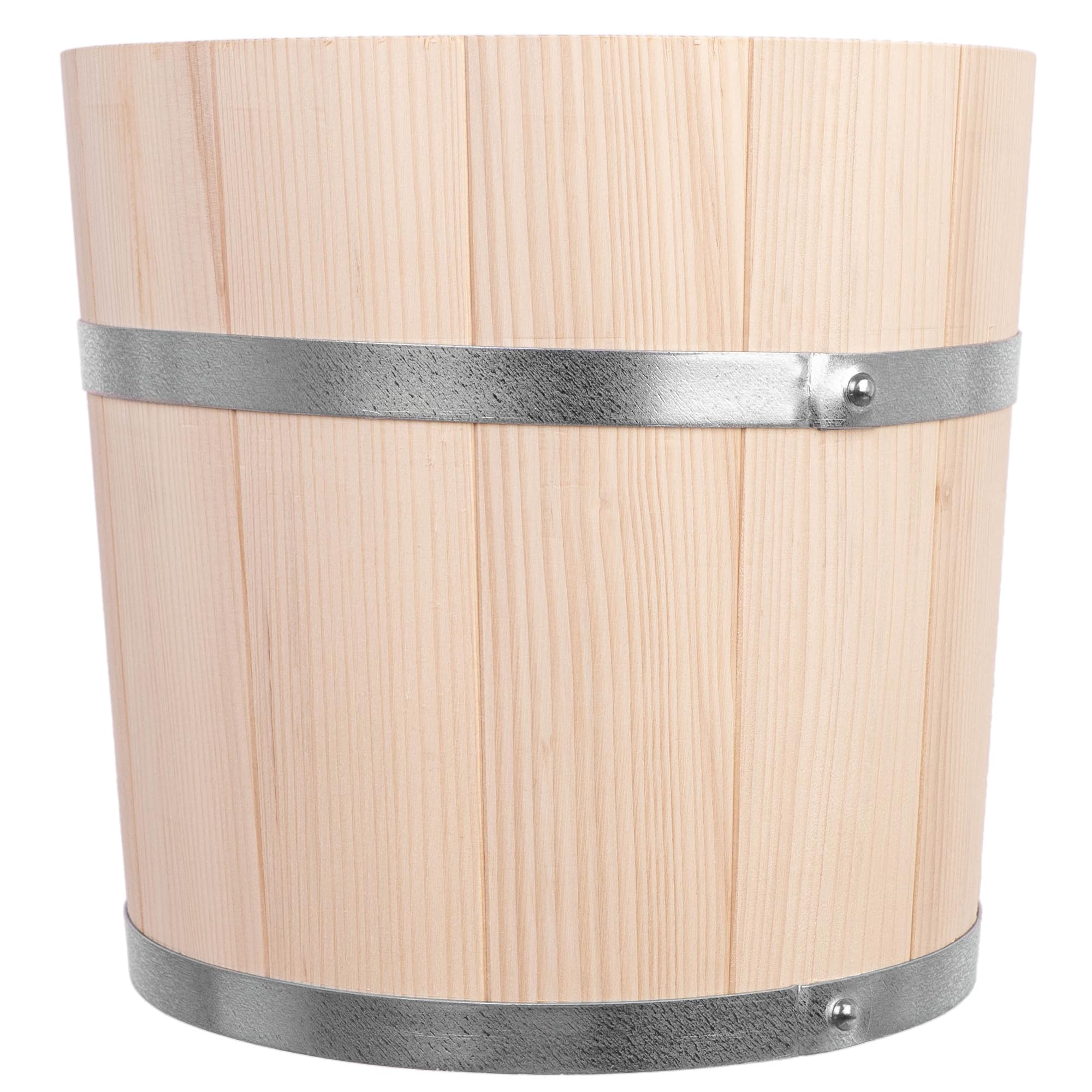 KADAX Holzfass 10L, Sauerkrauttopf aus Holz, Gärtopf zur Fermentation von Gemüse wie Sauerkraut, Gurken oder Kimchi, Sauerkrautfass, Gurkentopf, Gurkenfass