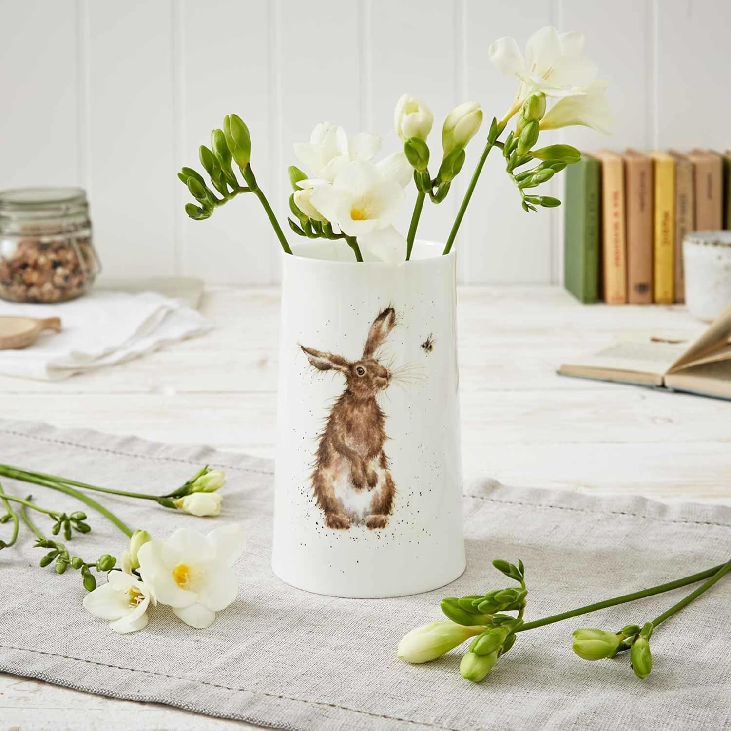 Wrendale Designs - 'Hare and The Bee' Vase