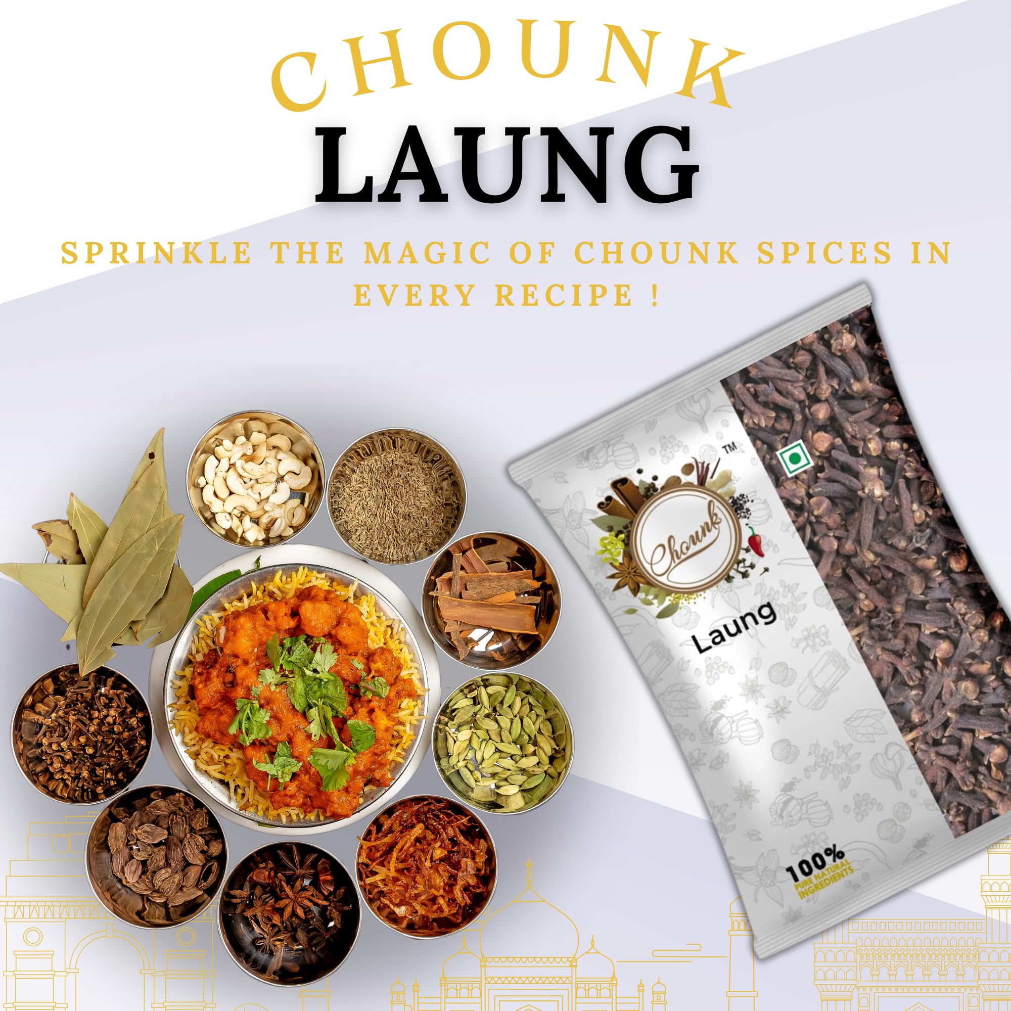 Chounk Special Clove Whole | Natural Lavanga | Khada Masala Laung Cloves | Lavanga Aromatic & Flavorful | Dried Organic Cloves Whole | No Additives or Preservatives | Lavangalu 100 Grams - Image 4 thumbnail