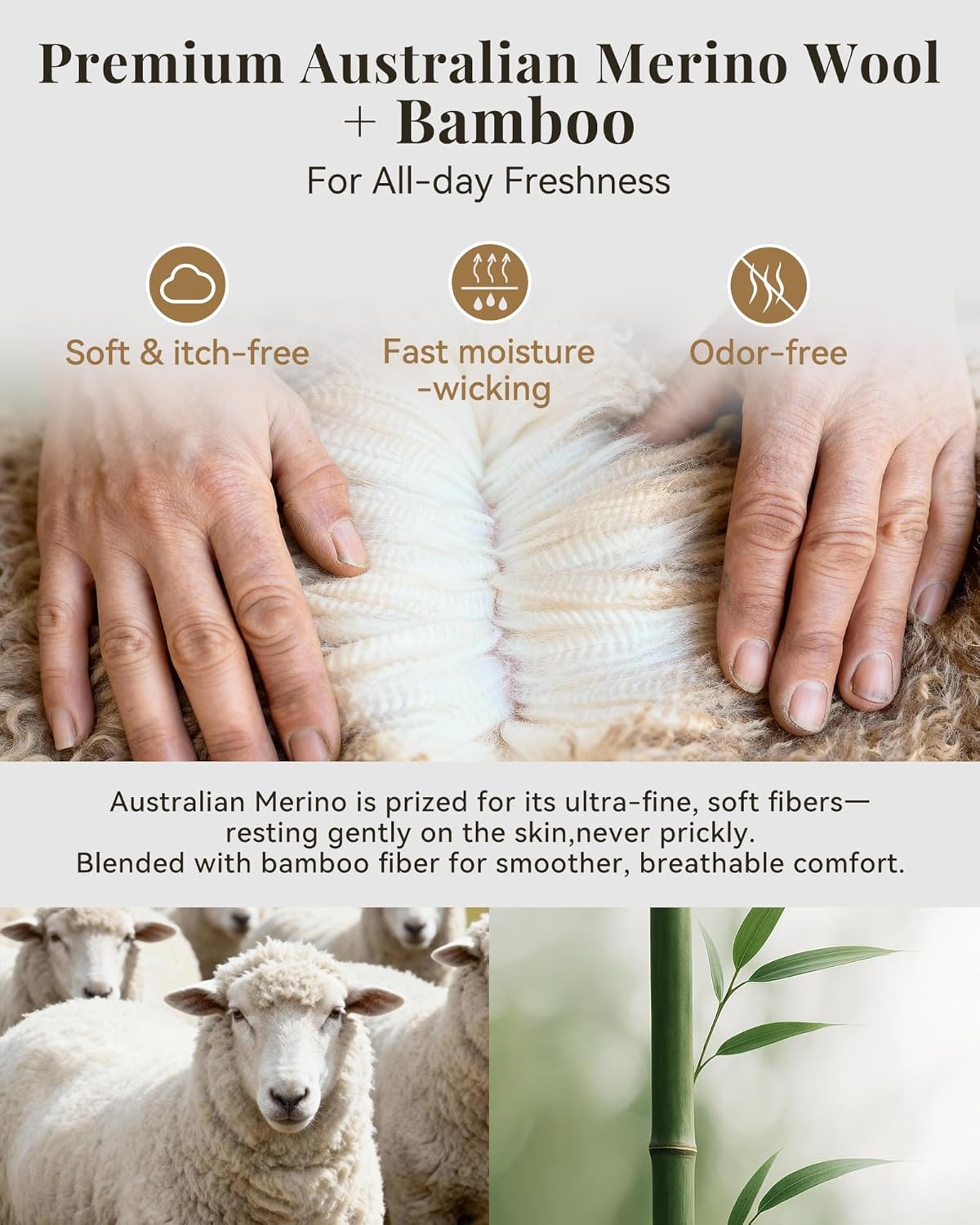 HAPIU Merino Wool Easy On Compression Socks for Women & Men, 15-20 mmHg, Plus Size Knee High Stocking for Nurses, Pregnancy, Travel, Flight, Medias de Compresión Mujer - Image 2