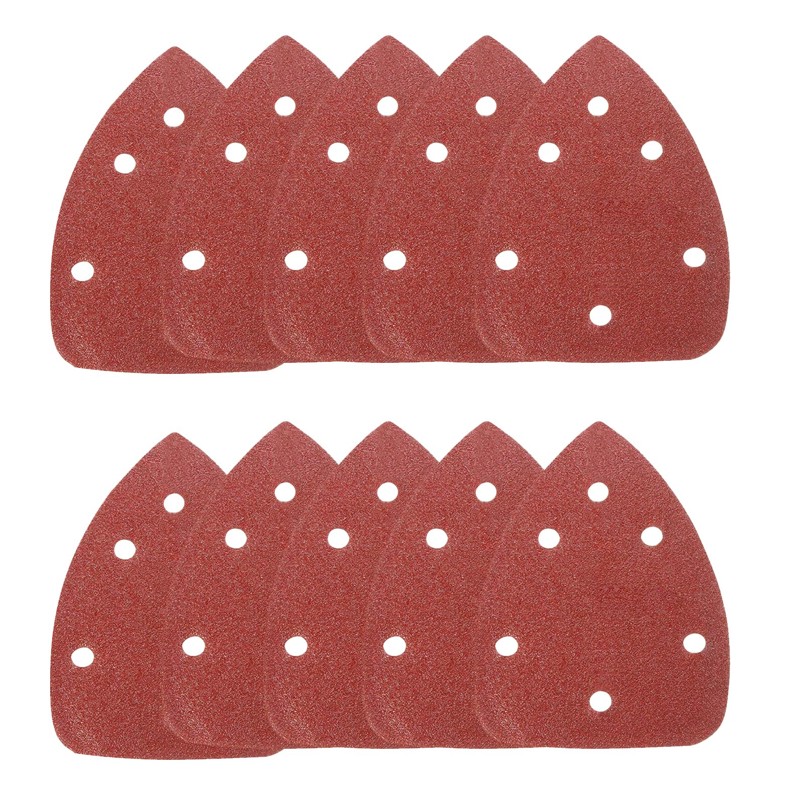 Unifizz Triangle Sanding Sheets 140x140x98mm 10 PCS Detail Sander Pads Durable Dust-Free 6-Holes Sander Sandpaper Hook and Loop Mouse Sanding Pads 400 Grit