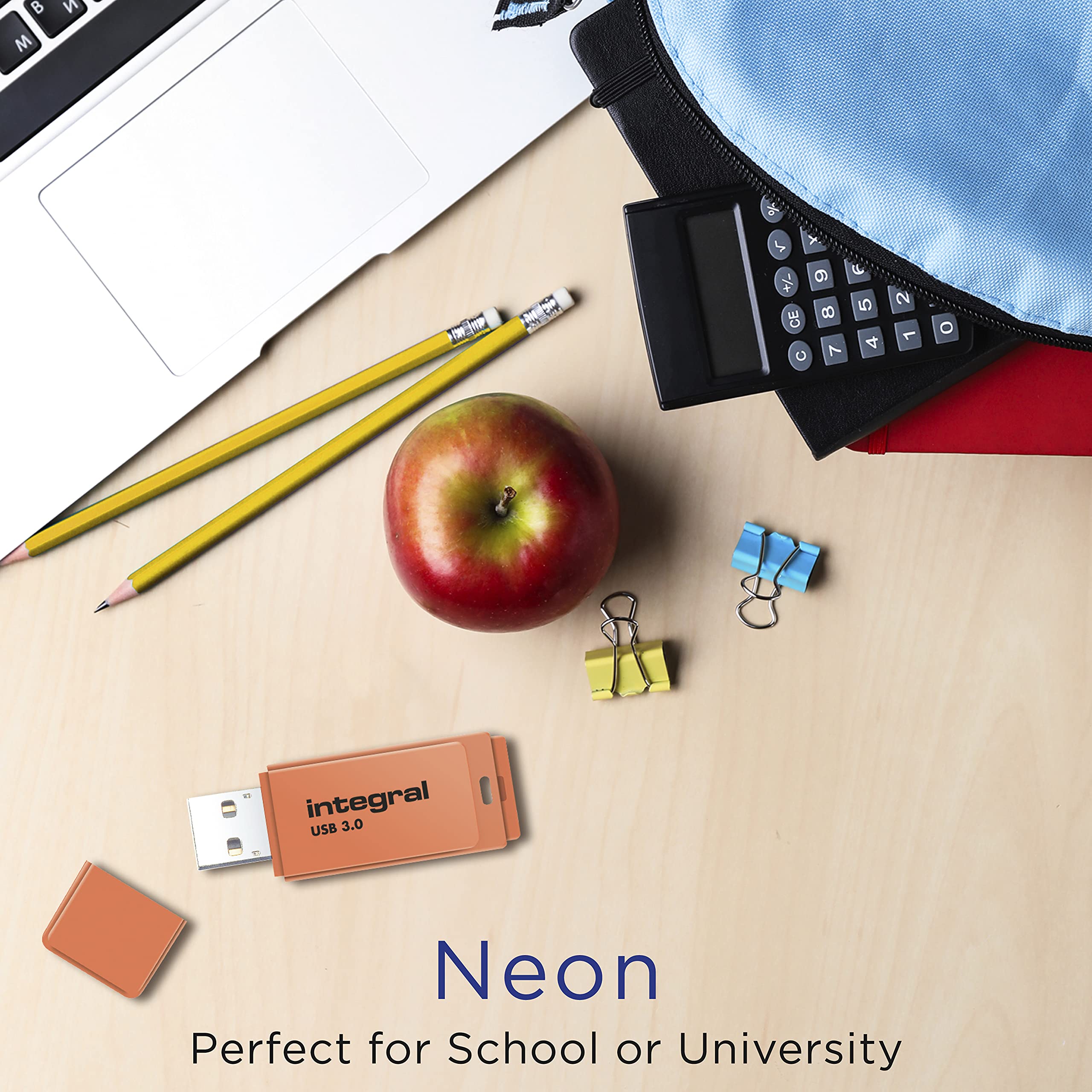 Integral Neon - Memoria Flash (USB 3.0) Naranja 16 GB