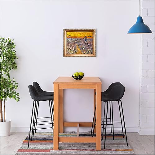 Miniatura 709 de A&T ARTWORK The Starry Night de Vincent Van Gogh. Tamaño del marco: 36 x 30 pulgadas, tamaño de la imagen: 30 x 24 pulgadas, reproducciones clásicas