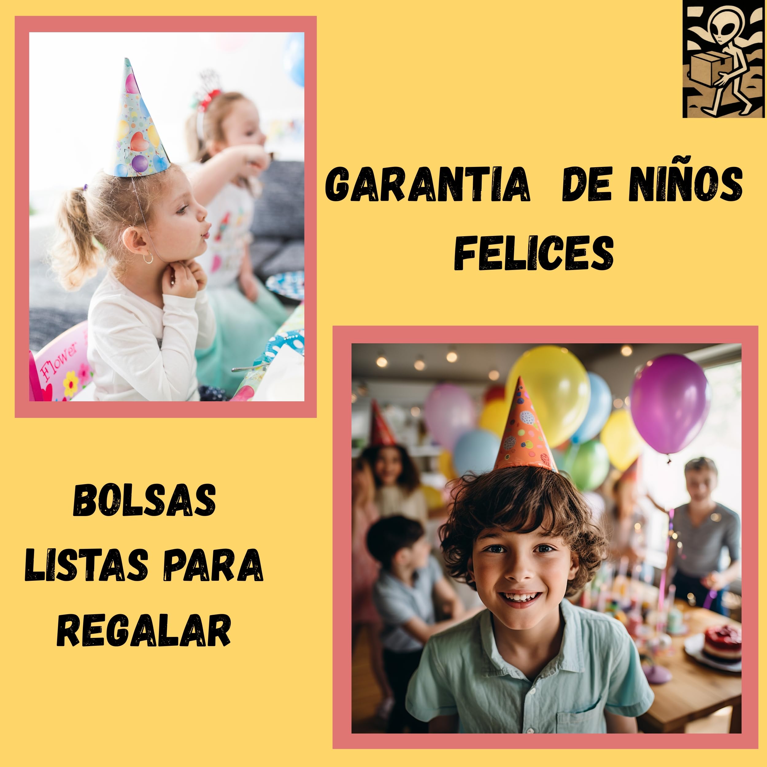 Conos de Chuches para Cumpleaños – Pack 15 o 25 Unidades – Bolsas de Dulces Variados para Fiestas Infantiles, Regalos, Piñatas y Eventos – Surtido de Golosinas Coloridas (Grande, 2125, gramo)