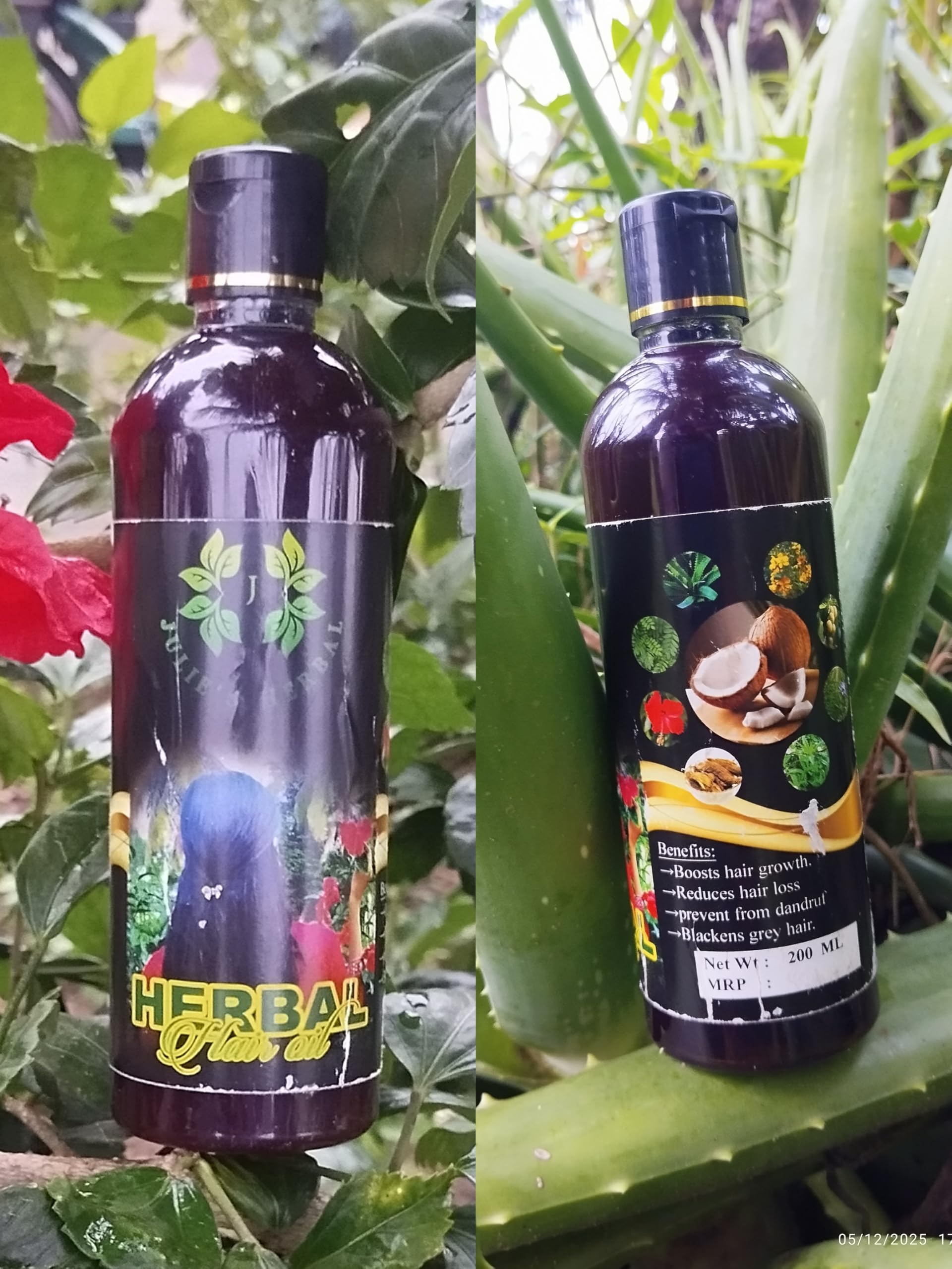 JULIES HERBAL Hair Oil, Boosts Hair Growth, Reduces Hair Loss, Prevents Dandruff, Blackens Grey Hair, 200 ml-image-24