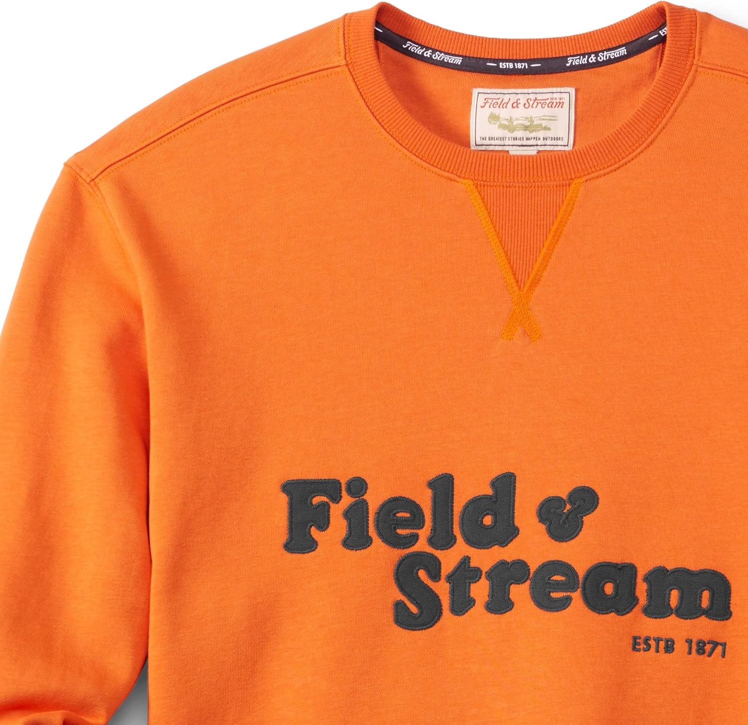 Field & Stream Tackle Twill Lightweight French Terry Applique Crewneck - Image 5