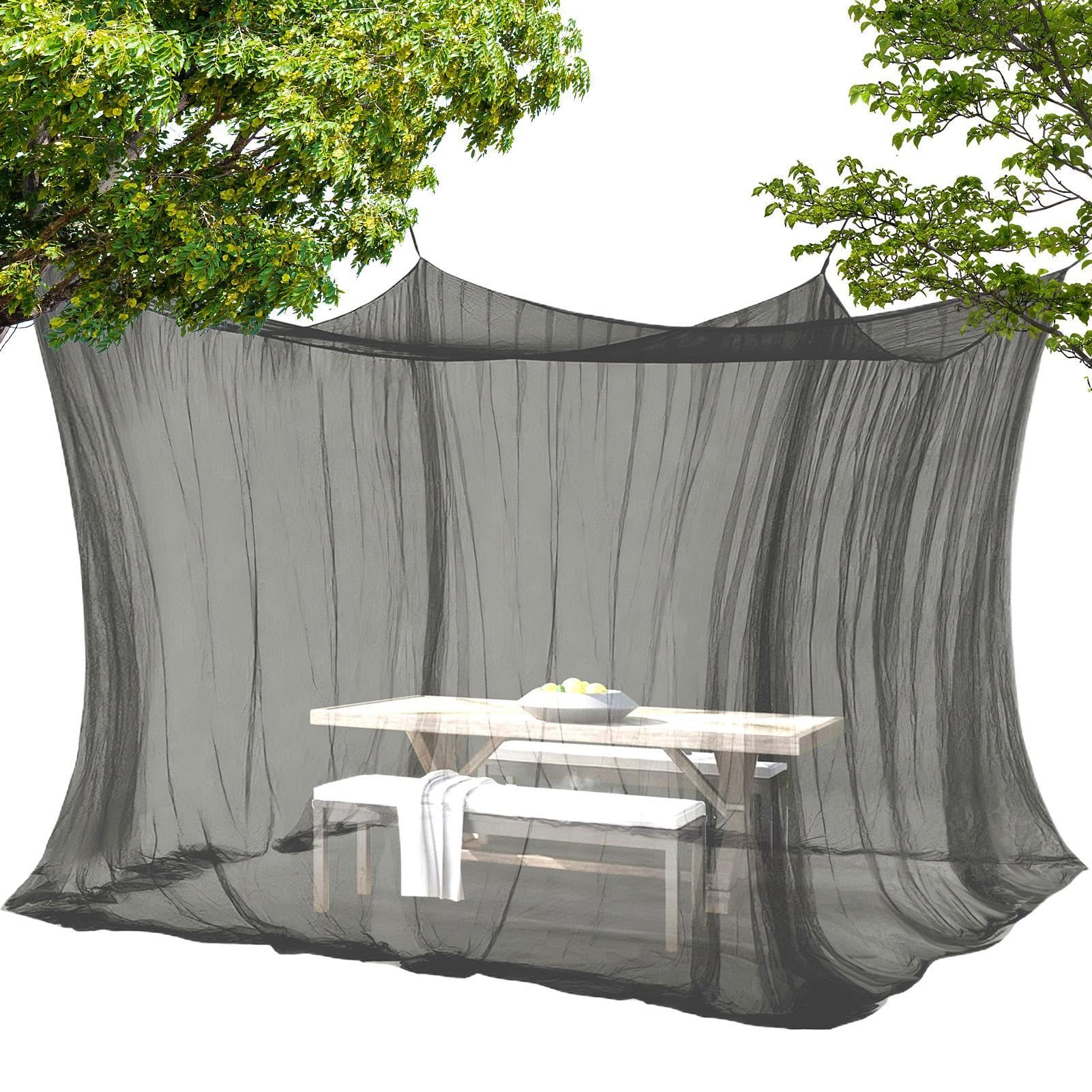 Zanzariera per patio, 300 x 300 x 250 cm, a rete | Rete anti-mosche per esterni, patio, balcone, giardino, cortile, campeggio, pergolato
