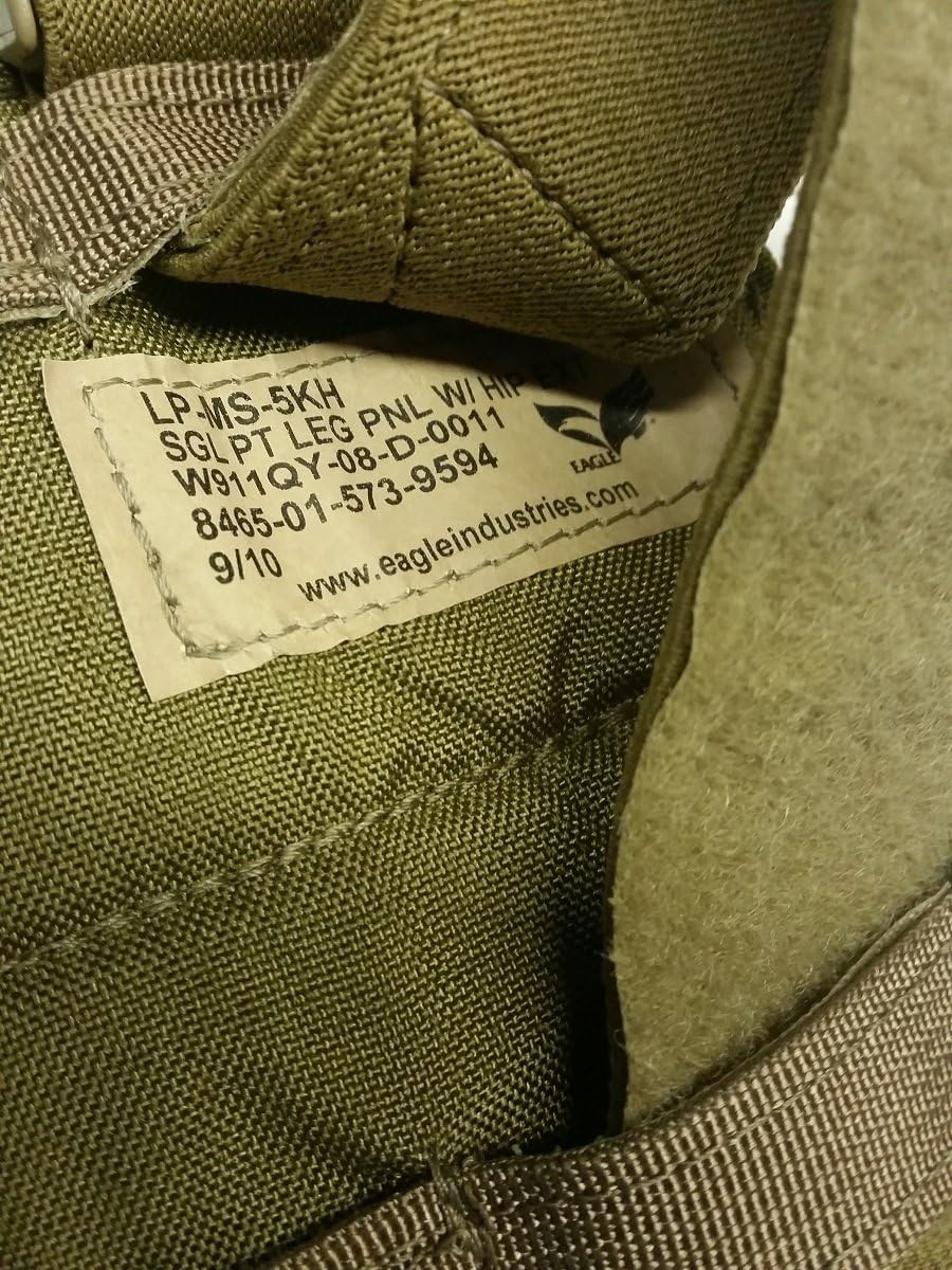 Eagle Industries Khaki (Coyote Tan) Single Point Leg Panel with Hip Extender.