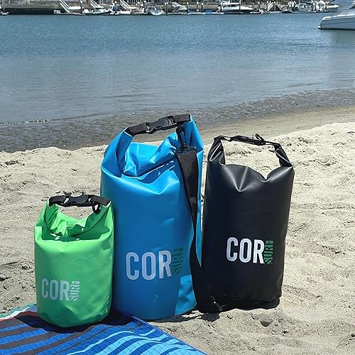 Miniatura 10 de COR Surf Bolsa seca flotante impermeable 3L  5L  10L  15L  Saco enrollable de 15L mantiene el equipo seco para kayak, rafting, canotaje, natación,