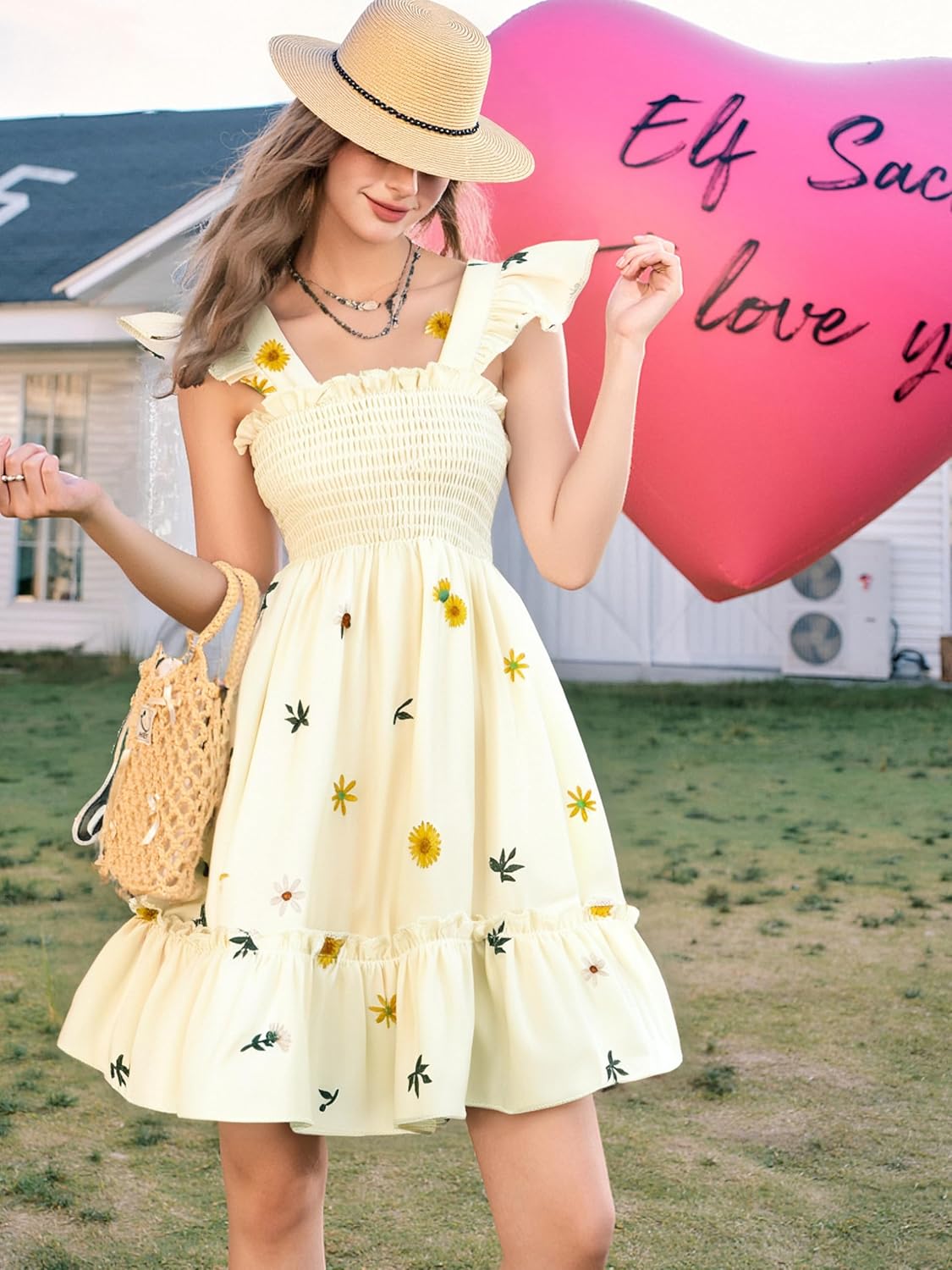 Toddler Baby Girls Dress Floral Embroidered Boho Sleeveless Beach Butterfly Sundress - Image 7