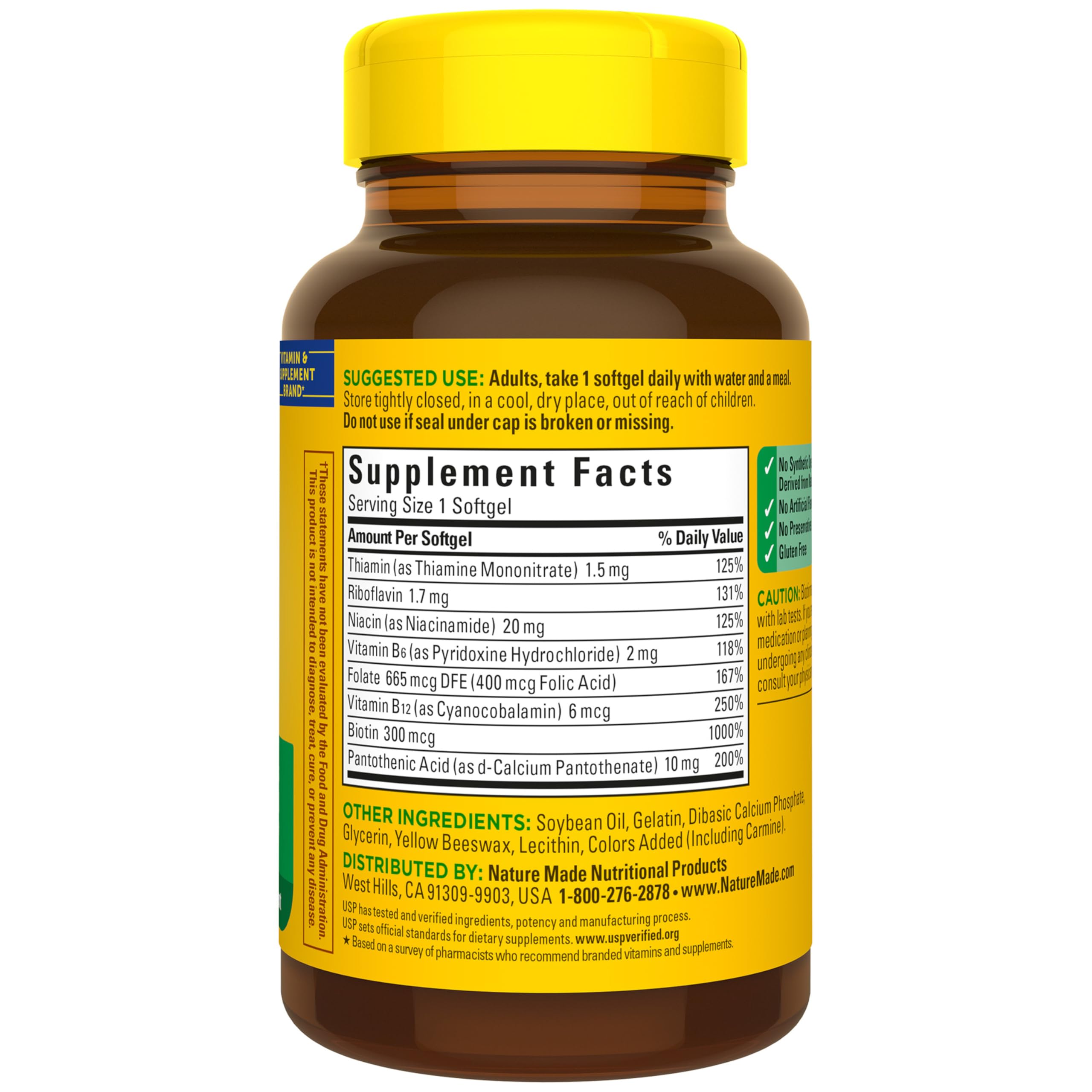 Nature Made Super B Complex Vitamins for Women and Men, 160 Softgels — Amazon image 9