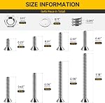 Mywish 645Pcs Metric M3 Screws Assortment Kit, Flat Head Countersunk Socket Cap Assorted Screws Nuts and Bolts, Allen Hex Drive Stainless Steel Screws