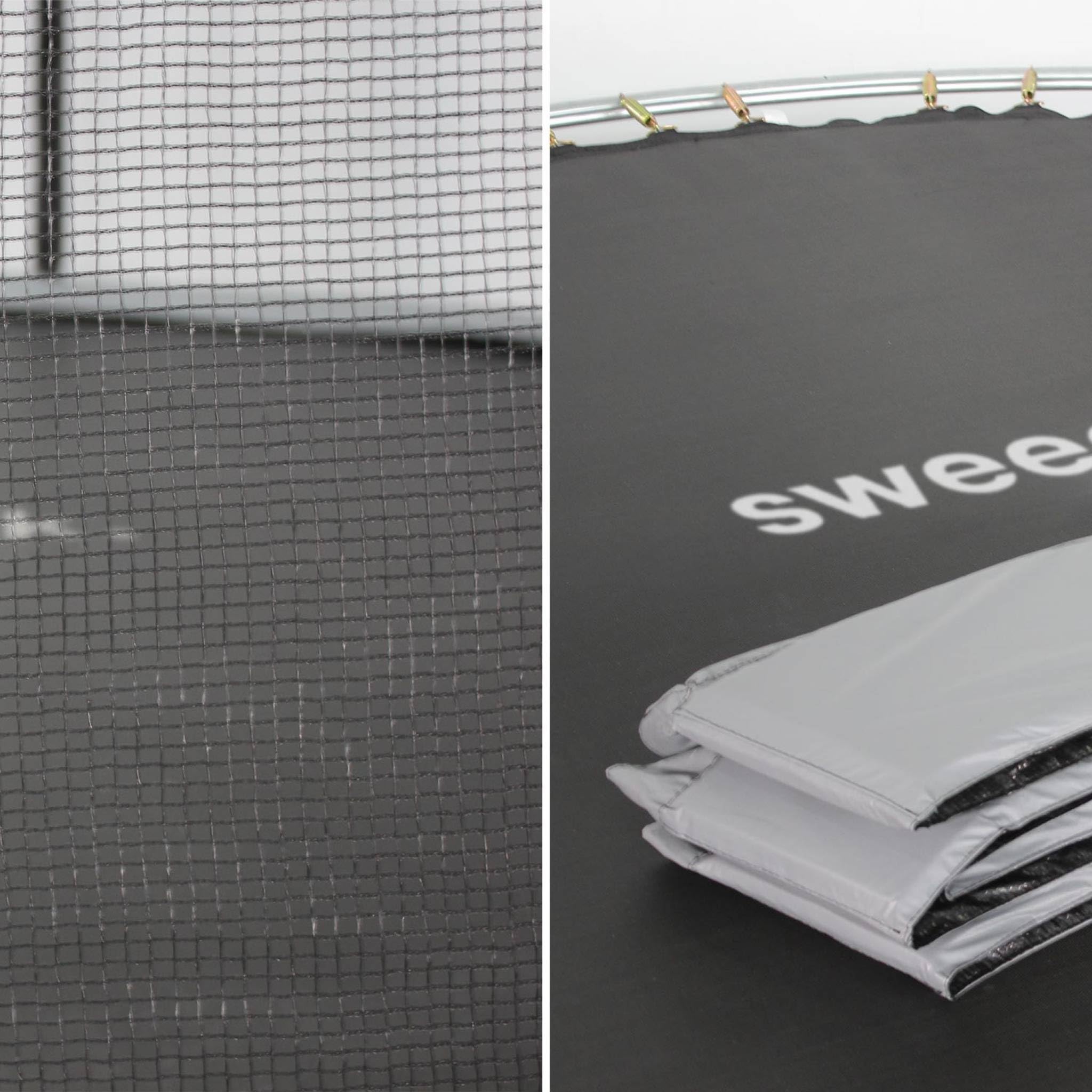 Alice's Garden - Trampoline Rond Ø 305cm Gris avec Son Filet de Protection - Mars - Trampoline de Jardin 3m 300 cm | Qualité Pro. | Normes EU. | Montage Facile.