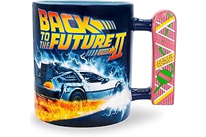Back to the Future Hoverboard Sculpted Delorean Coffee Mug