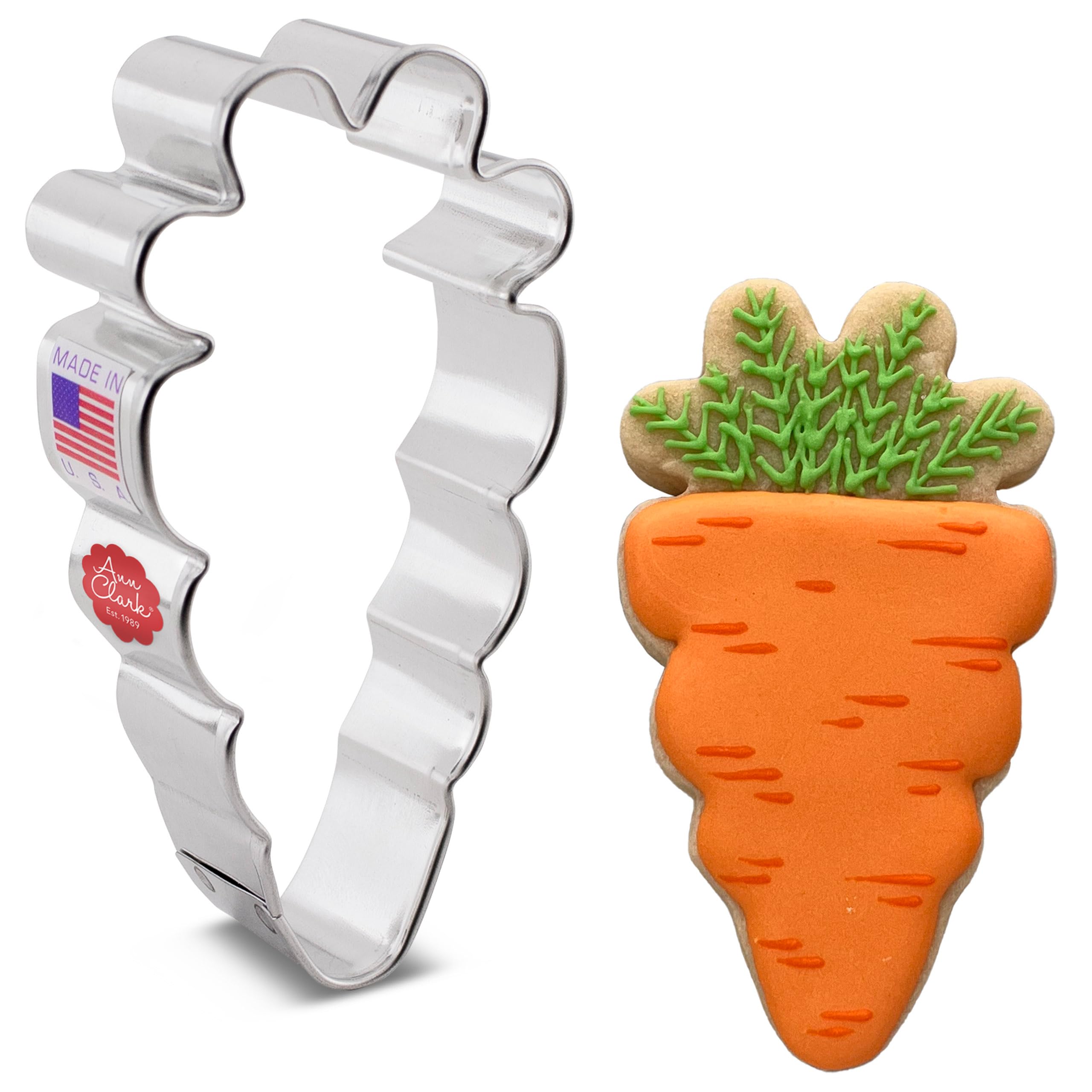 Carrot Cookie Cutter, 4" Made in USA