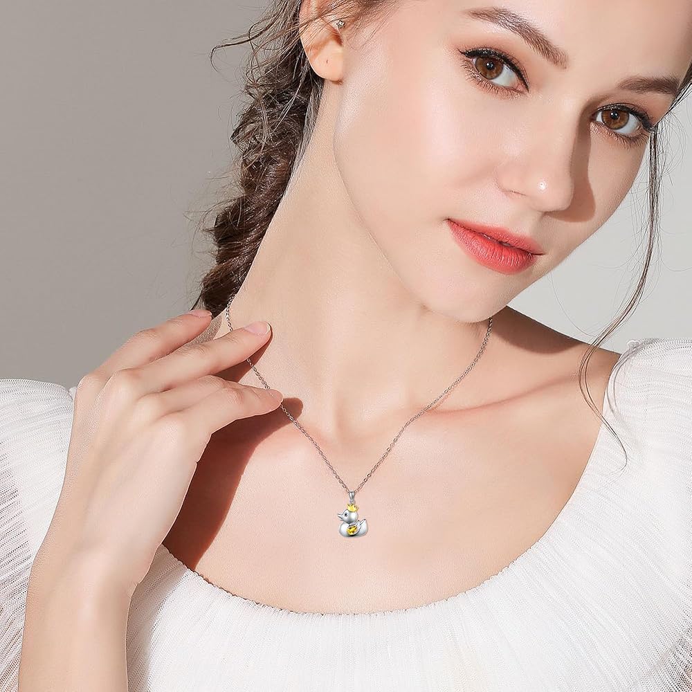 K18真珠アヒルペンダント Amazon.co.jp: URONE ダックネックレス 925スターリングシルバー
