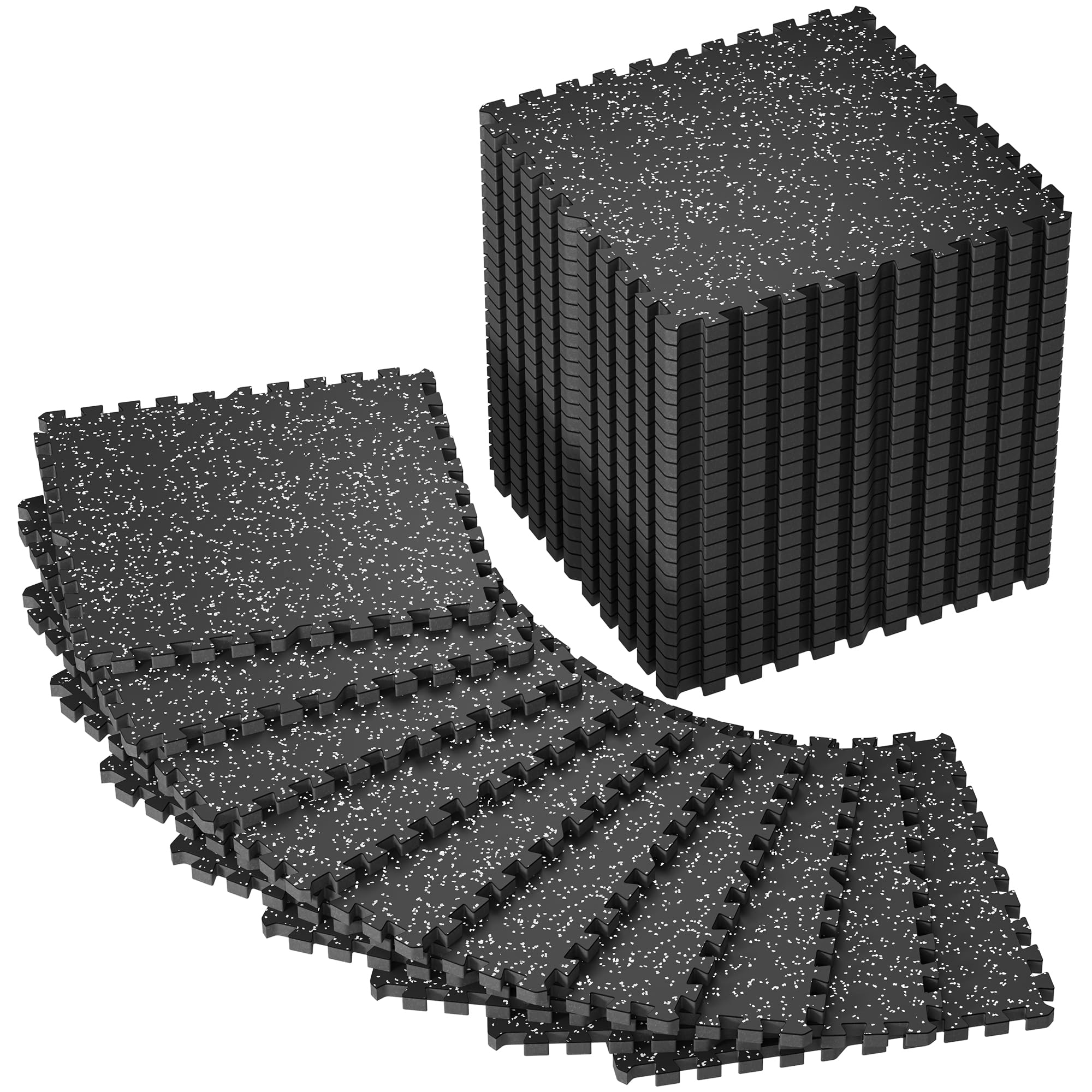 SUPERJARE 0.79'' Extra-Thick 36 Pcs 144 Sq Ft Exercise Equipment Mats