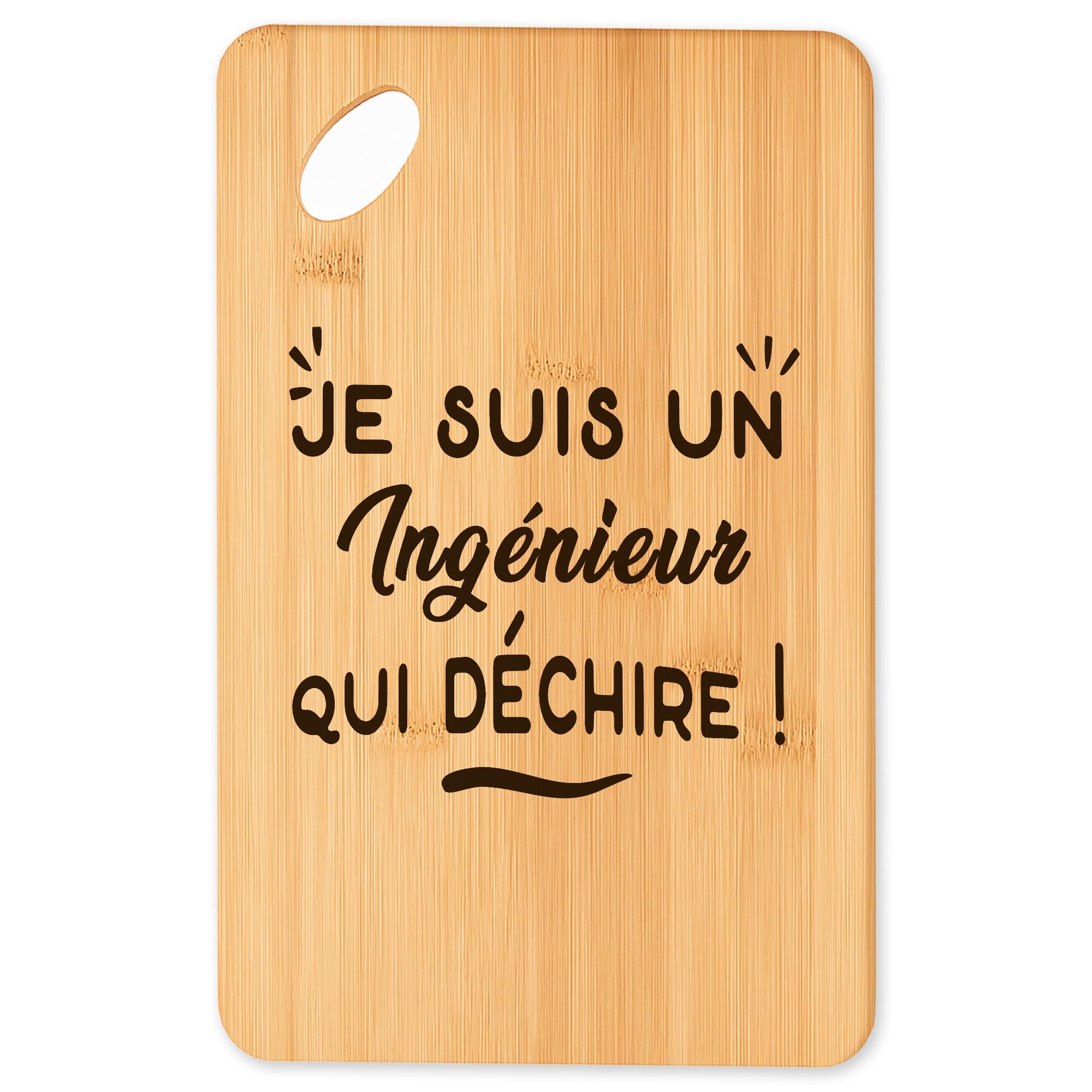 Planche à découper en bambou et plateau apéro original pour la cuisine