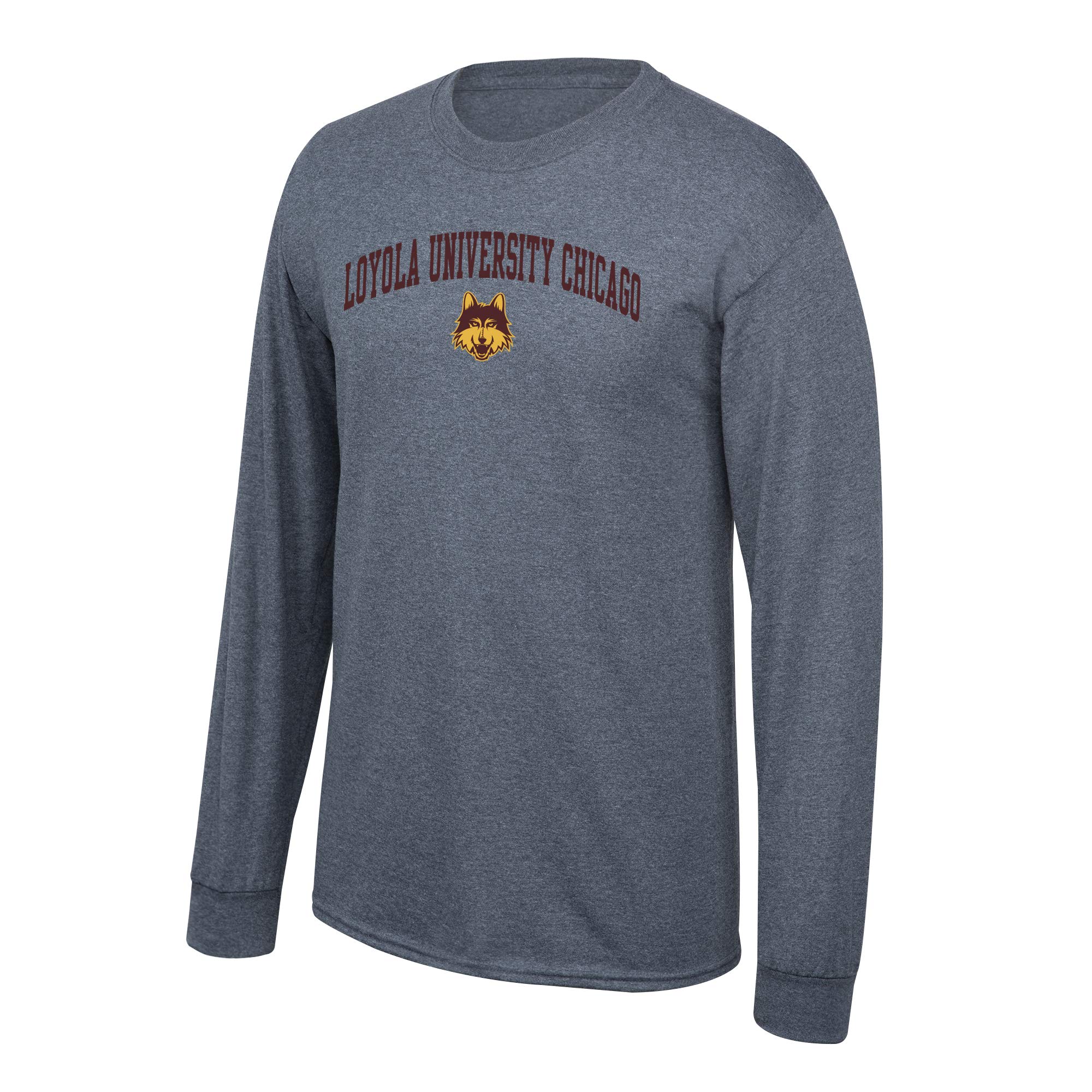 Elite Fan Shop mens Ncaa Long Sleeve Shirt Dark Heather Arch Dark Heather Arch Long Sleeve Tee