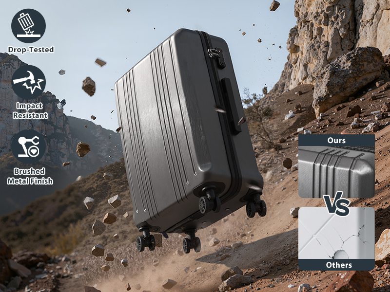 Amazon.com | Coolife Luggage PC+ABS Hardshell Suitcase with TSA