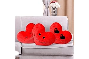 3 Pcs Heart Throw Pillows, Fluffy Valentines Day Gifts