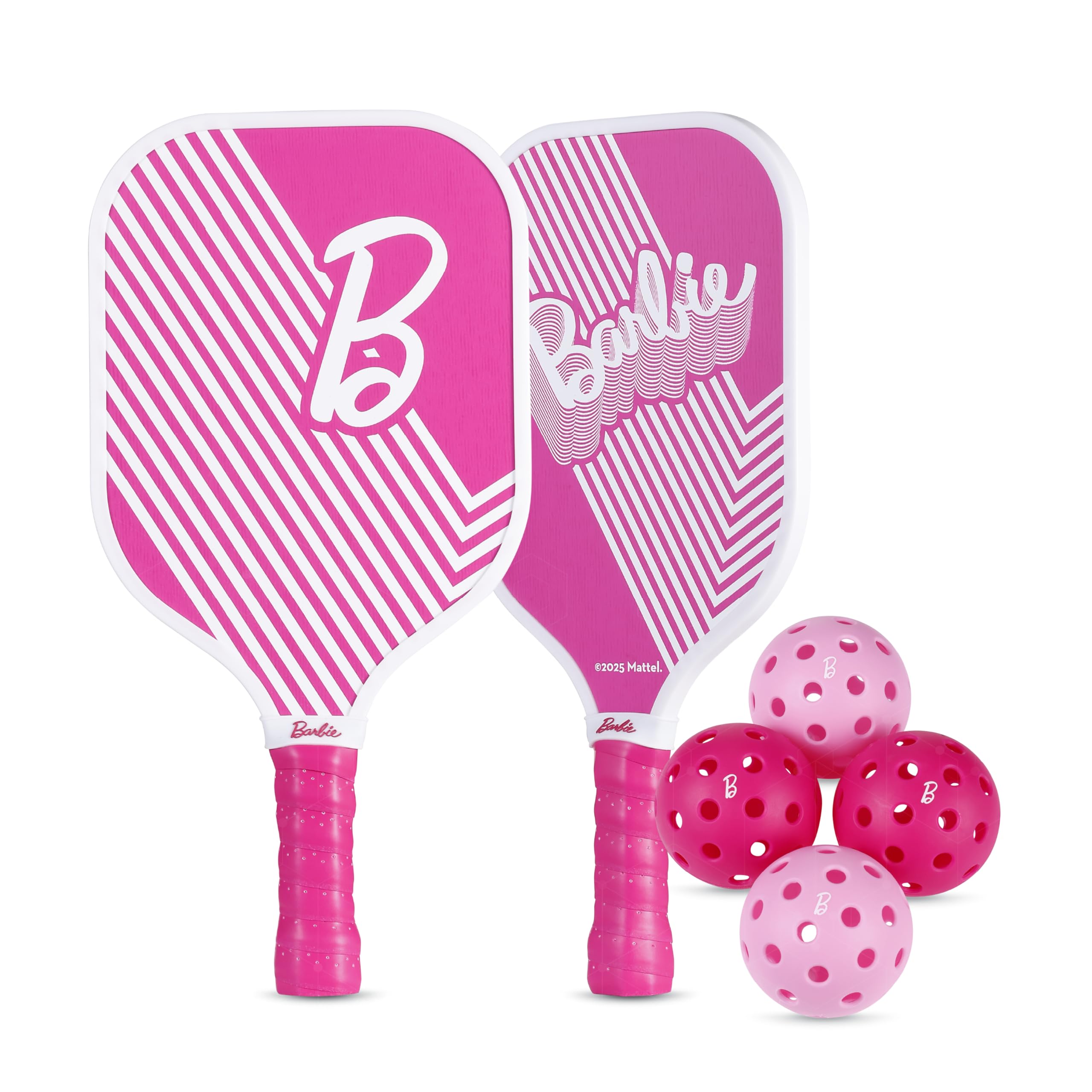 Amazon.com: Barbie - Wooden Pickleball Bundle, Includes 2 Wooden
