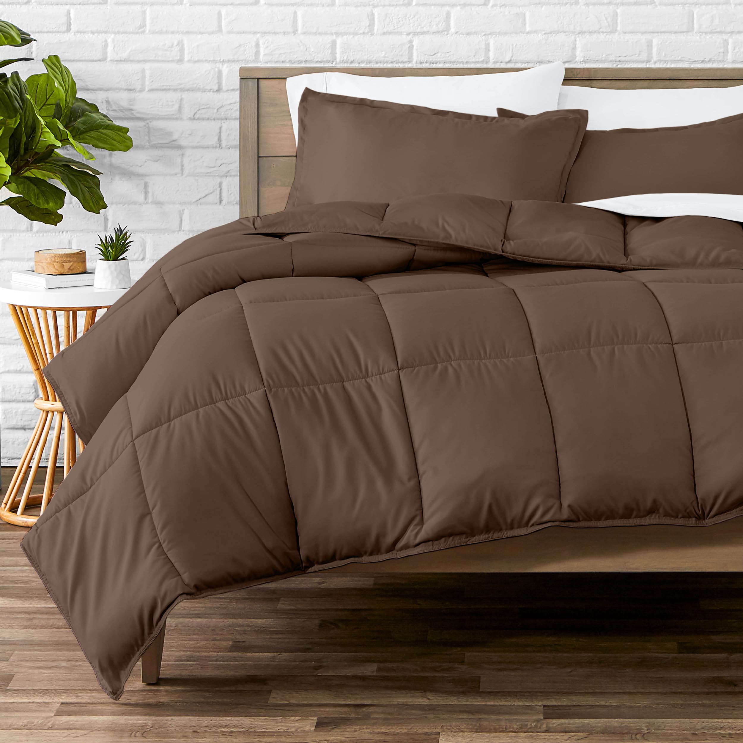 Photo 1 of Bare Home Queen Comforter Set - 1800 Ultra Soft Cocoa