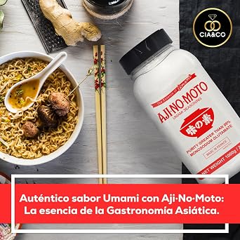 Ajinomoto Monosodium Glutamate 1 kg + Special Dosing Container Umami Seasoning Powder with Monosodium Glutamate (MSG) (1 x 1000 g)