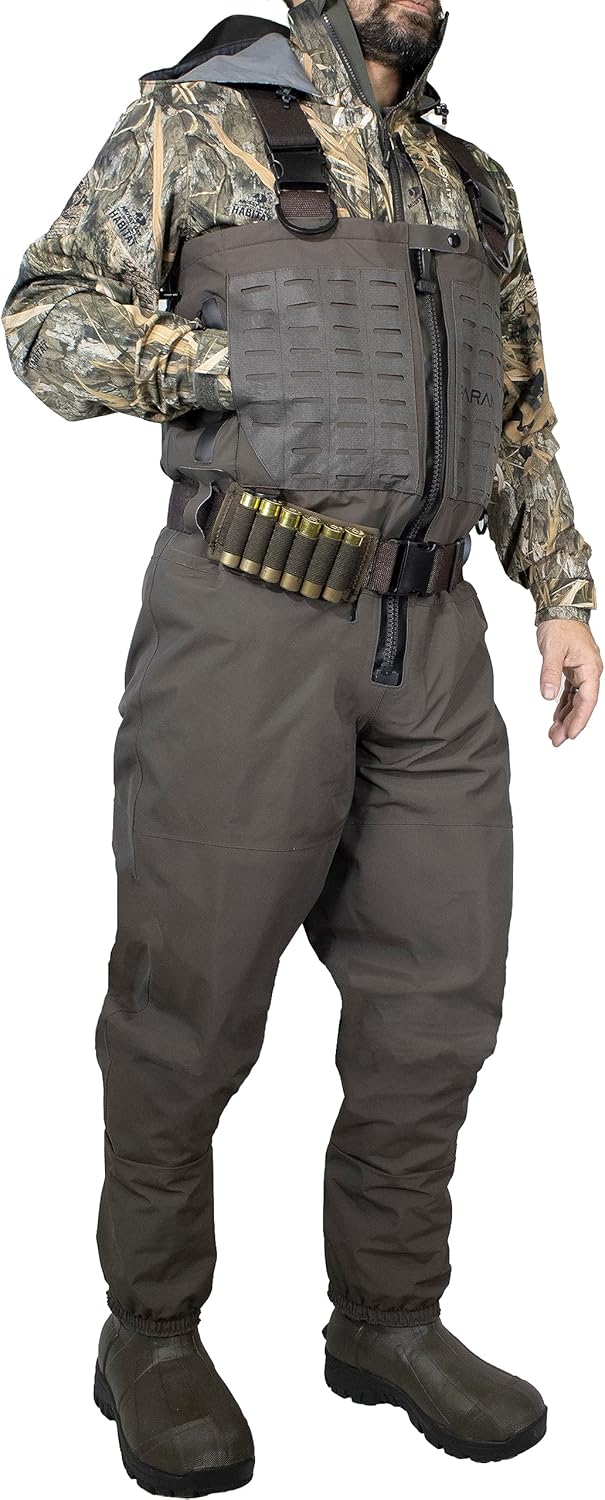 Paramount Outdoors Pinnacle Zippered Breathable Camo Hunting Chest Wader with 1200 gram insulated boots