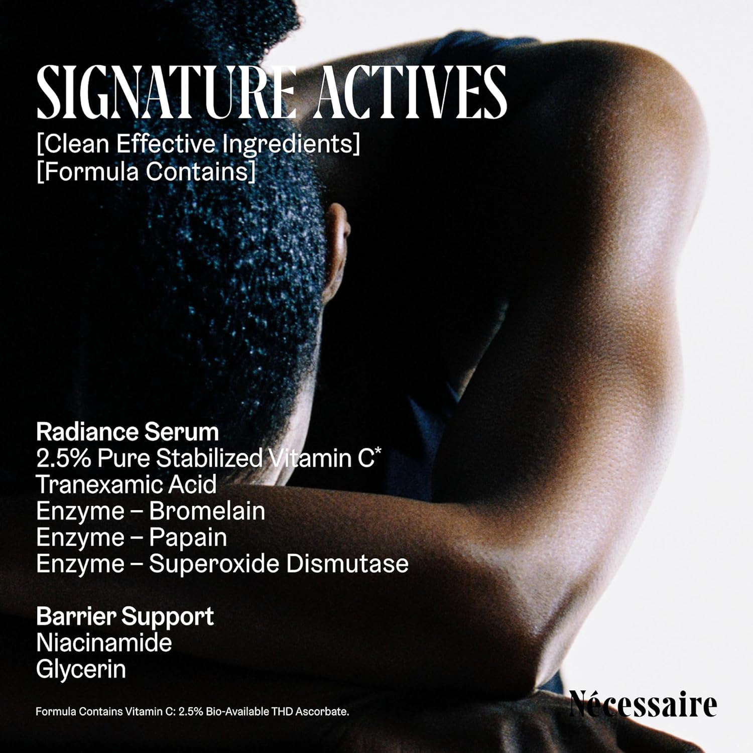 Nécessaire The Body Vitamin C Serum | Pure Vitamin C, Tranexamic Acid and Enzymes Treatment For Women + Men | Brightens + Evens Skin Tone | Dermatologist-Tested. Hypoallergenic (150 ml/5.1 oz) - Image 5