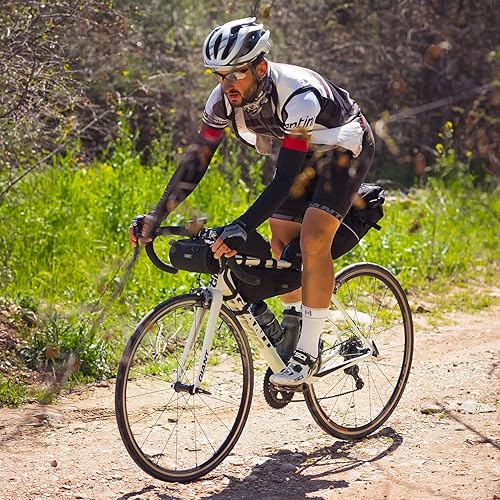 Miniatura 5 de Perfecda - Bolsa para manubrio de bicicleta, resistente al agua, tela Cordura duradera y bolsa de bicicleta para viajes diarios, almacenamiento