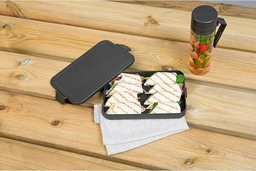 Miniatura 2 de Brabantia Make & Take Break - Juego de 2 piezas, (botella de agua, lonchera plana), gris oscuro