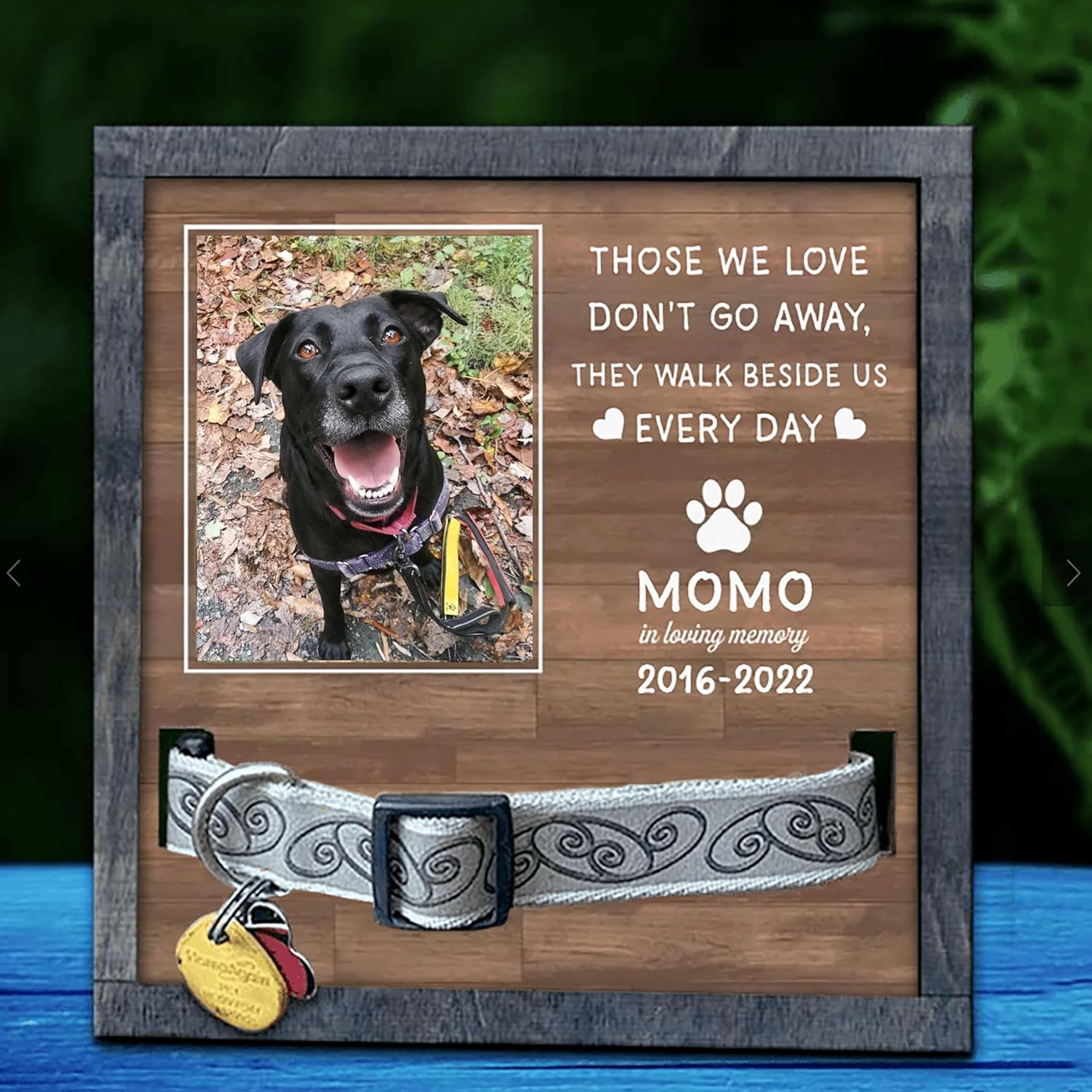 Custom Dog Memorial Gifts for Loss of Dog, Personalized Memorial Pet Photo Loss Frame - Memorial Gift Idea for Pet Owners, Customized Pet Memorial Gifts for Dogs Design 01