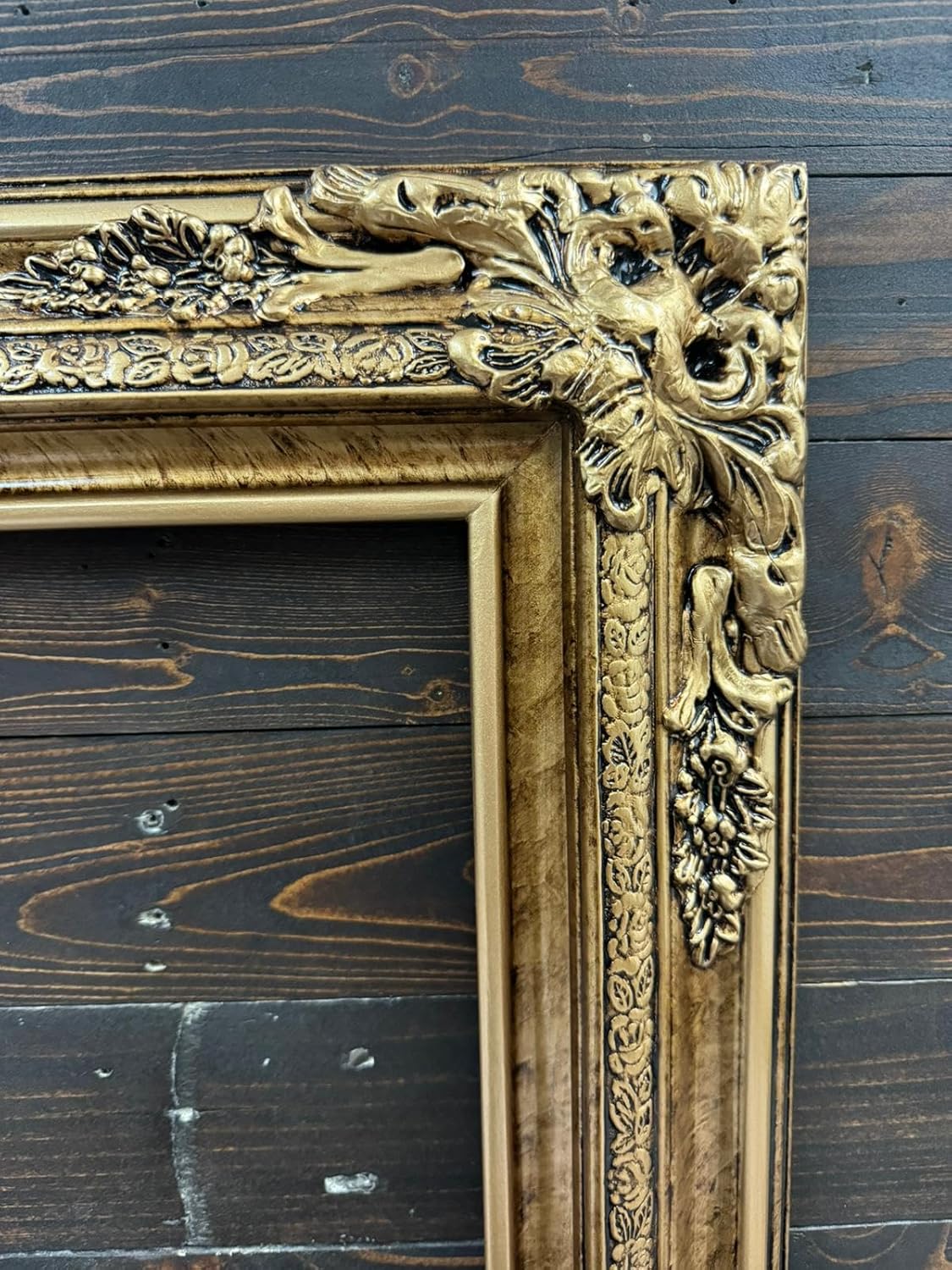 20X30 Traditional compo XL ornate frame, Marble Gold finish, handmade, custom made, handpainted. (20 X 30 FRAME ONLY)