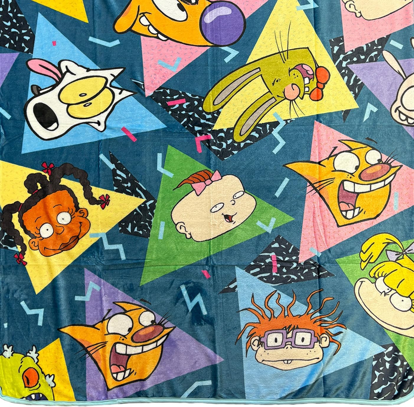 Surreal Entertainment Nickelodeon Blanket 90's Inspired All-Over Character Design Plush Fleece Throw 46" x 60" - Image 4