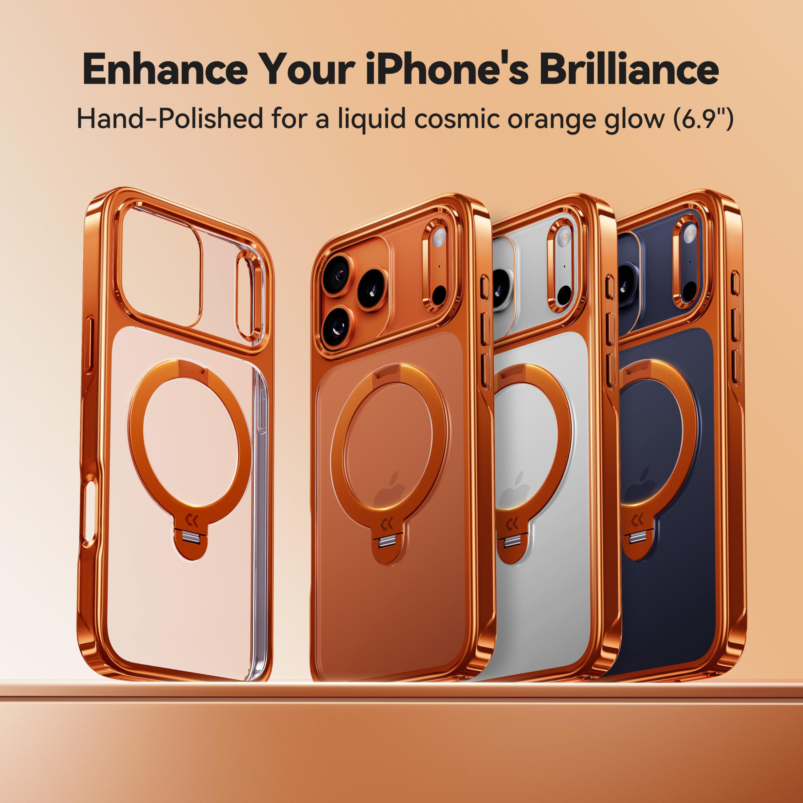 Amazon.com: CASEKOO Glossy 360 Spin Magnetic Stand for iPhone 17
