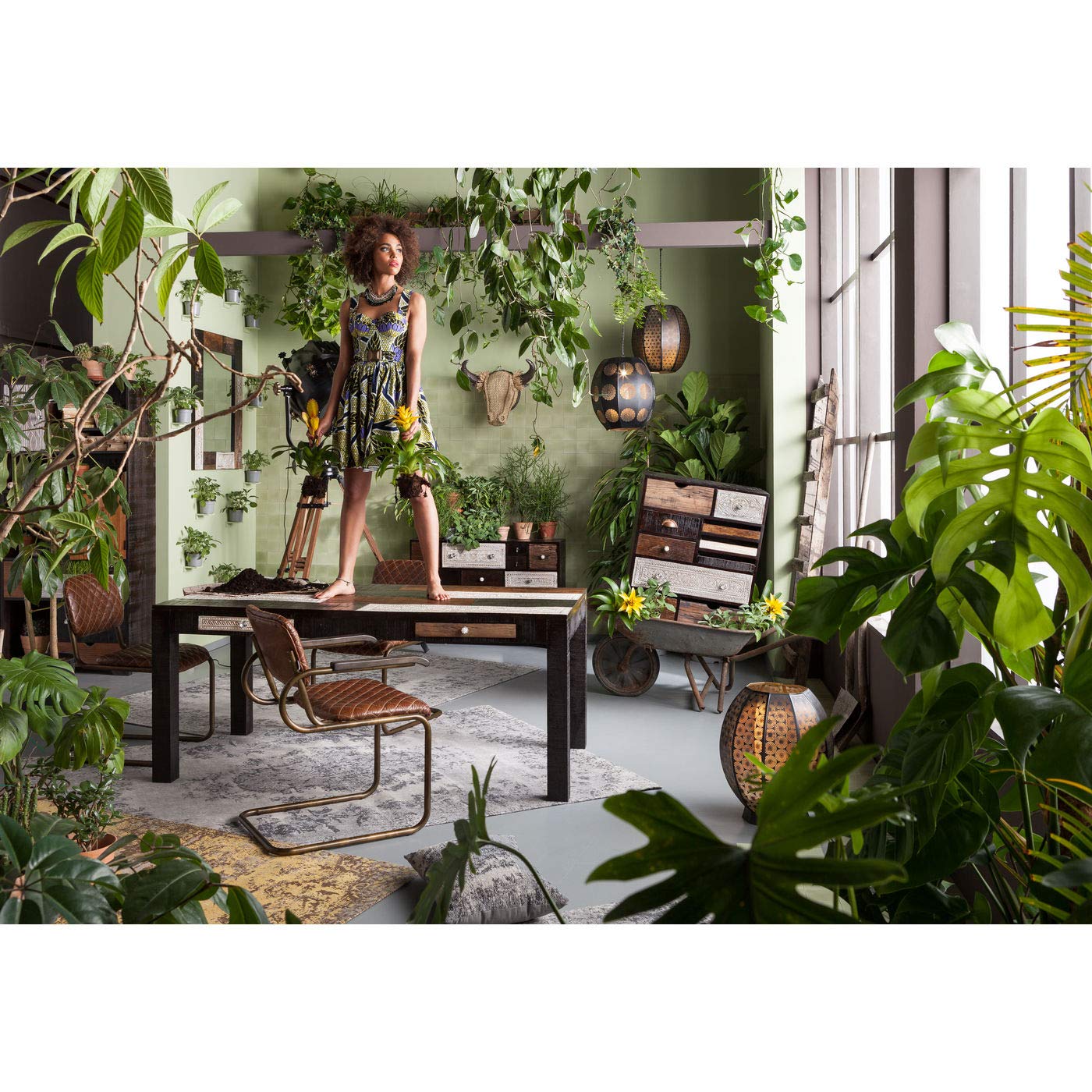 Amazon｜KARE カレ 正規品 ラグ キリム ポップ グレー