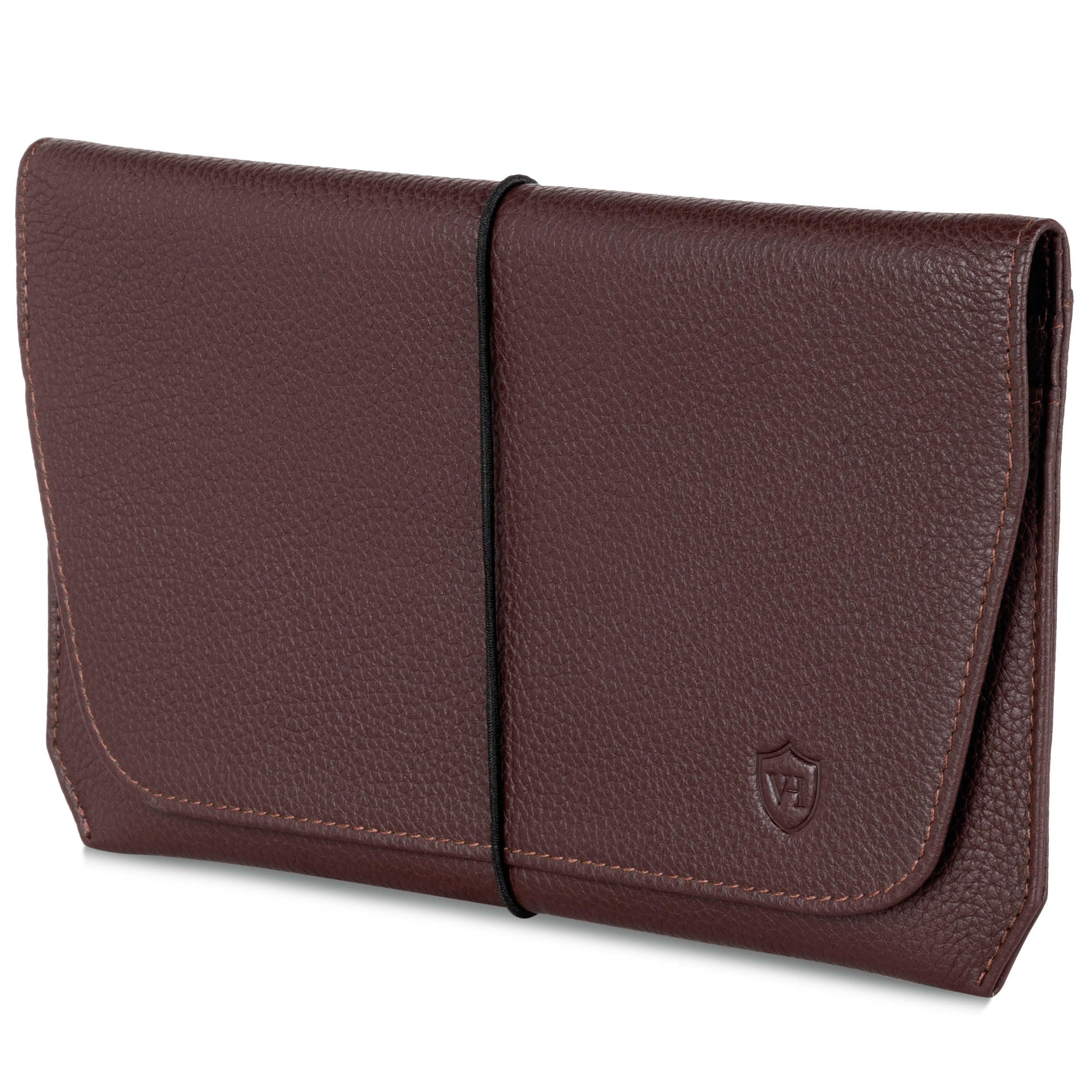 VON HEESEN Leder Reisepasshülle mit RFID-Schutz - Passport-Hülle aus echtem Leder - Reisepass-Organizer für stilbewusste Damen & Herren