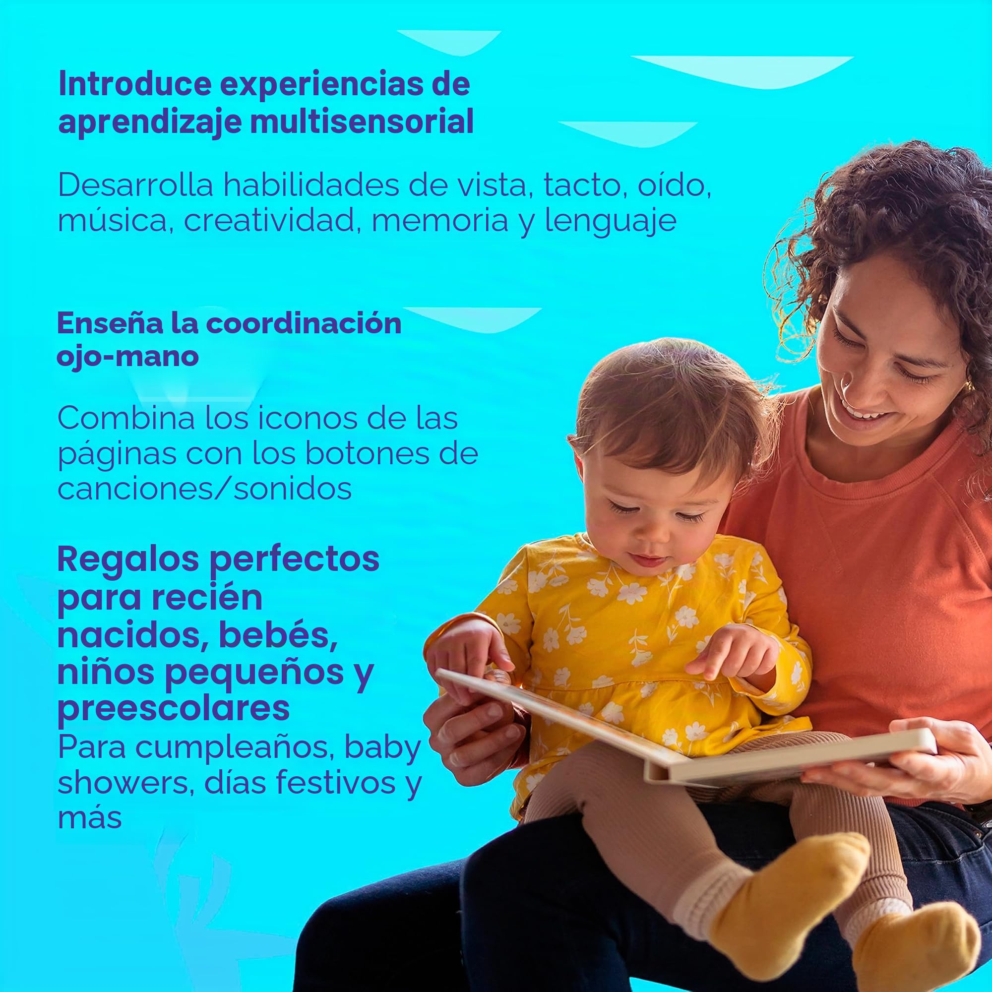 Baby Shark - Libro de sonido de 3 botones: libros interactivos de entrenamiento para ir al baño para niños pequeños, juguetes de aprendizaje