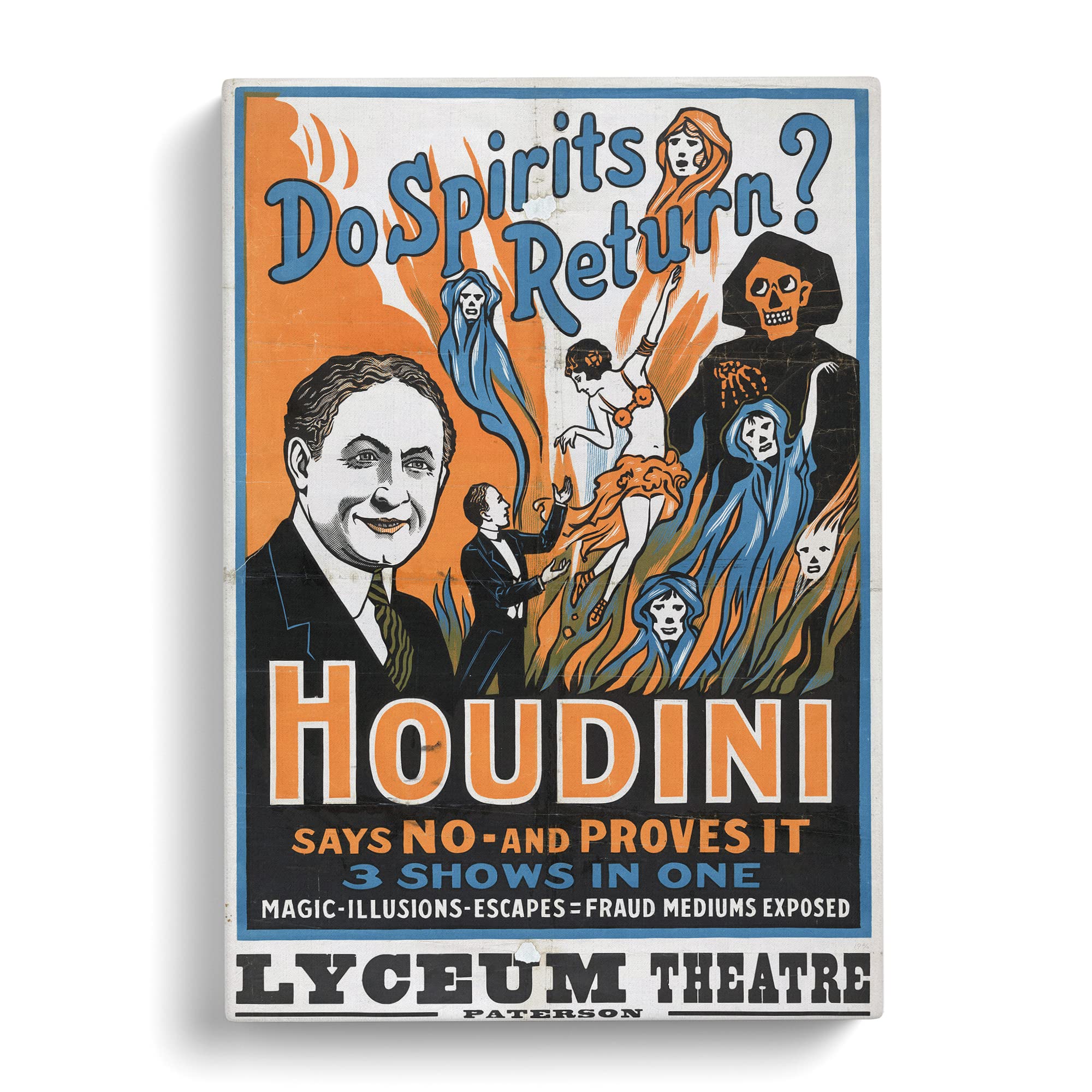 Houdini Theatre Show Canvas Print, Mixed, 25L x 50W cm - Image 2