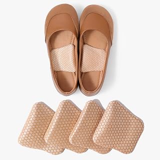 Gel Arch Support Insoles, Clear Non-Slip Shoe Inserts, 2 Pairs with Adjustable Heights for Foot Pain Relief