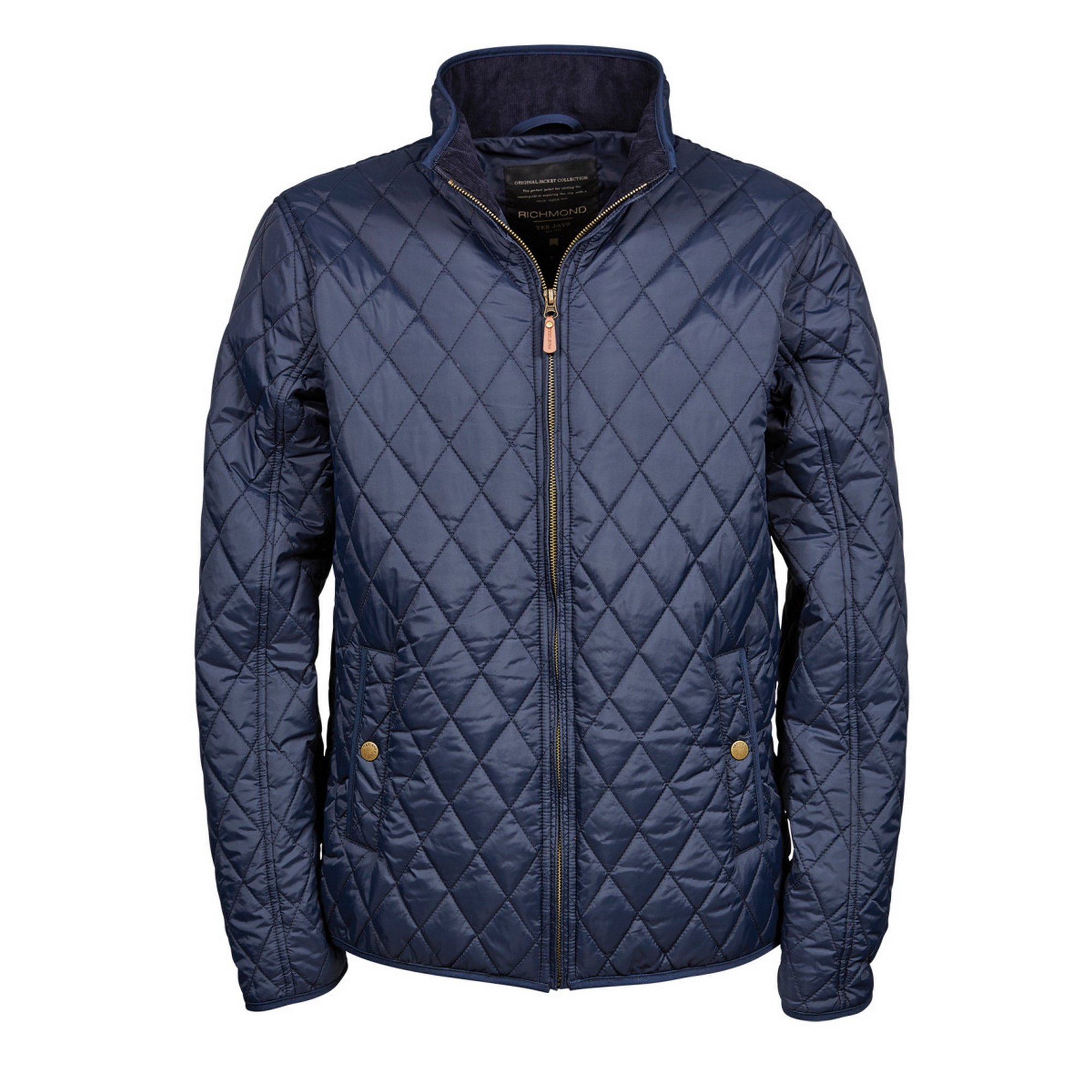 Tee Jays Men's Deep Navy Richmond Diamond Quilted Jacket (S) (Deep Navy)