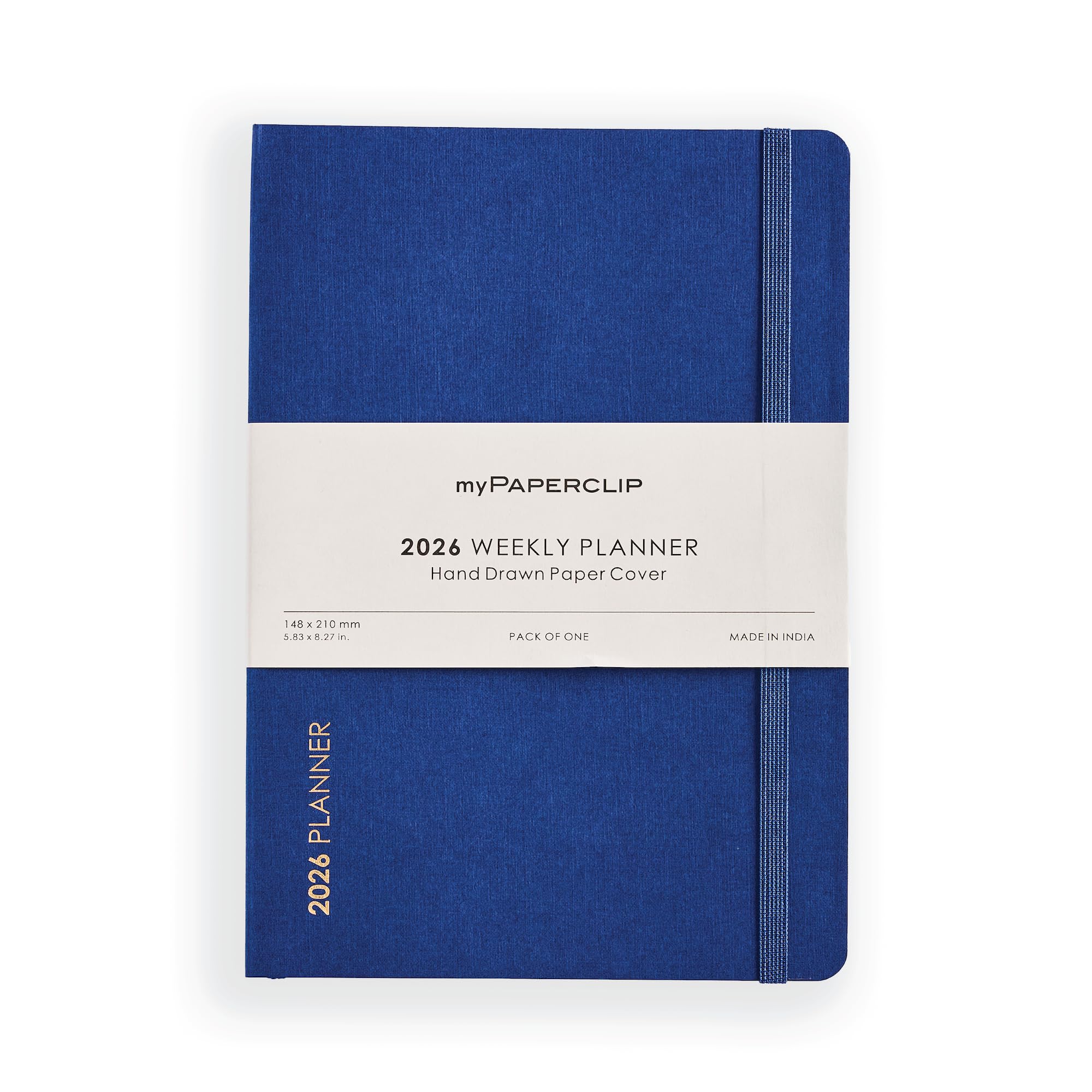 myPAPERCLIP 2026 Weekly Planner | A5 Size | Soft Cover | 192 Pages, 80 GSM | Flat Lay | Yearly Calendar, Monthly Overview & Weekly Planner Layout | Blueberry-image-40