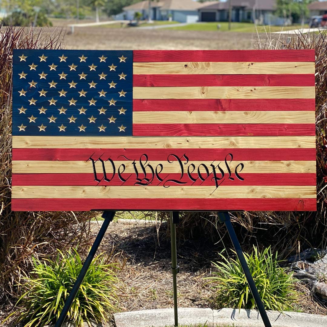 Wooden American Flag Wall Art Decor For You