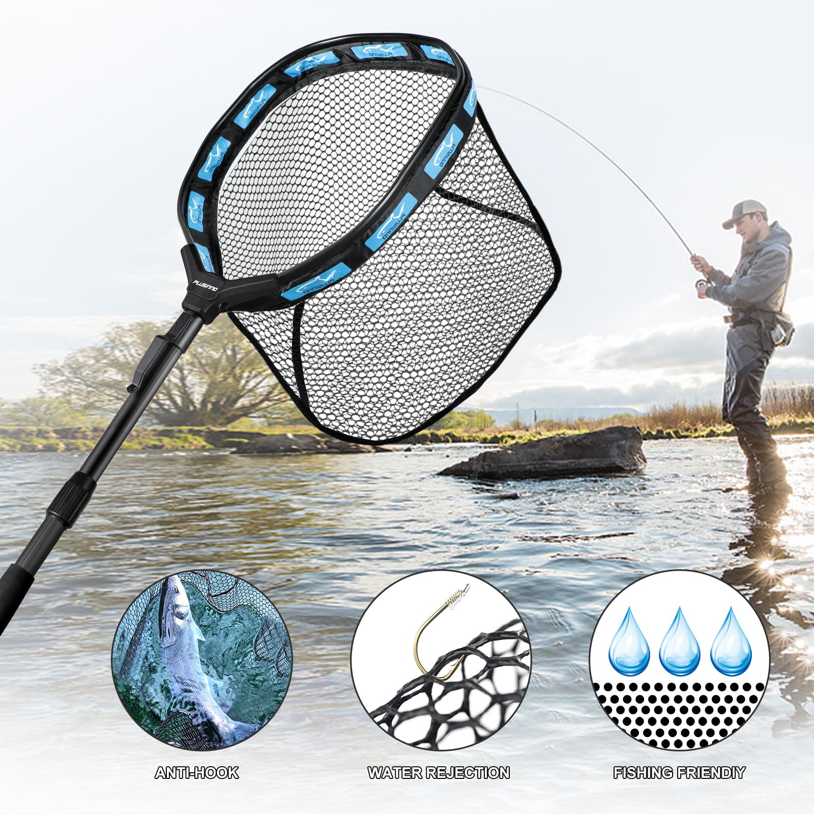 PLUSINNO Floating Fishing Net - Catch More Fish! -5
