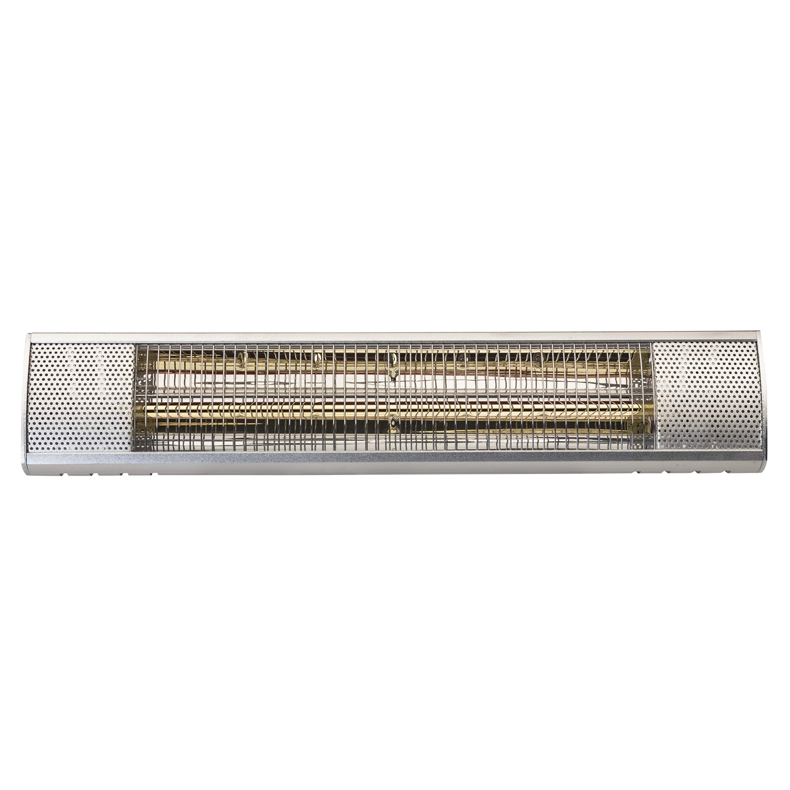 Bimar HR305 Stufa elettrica da esterno da 2000W, Stufetta alogena Elettrica Radiante a Parete con Kit Incluso, Orientabile 0-90 Gradi, Accensione a Corda Inclusa, Riscaldamento per esterno, Istantaneo