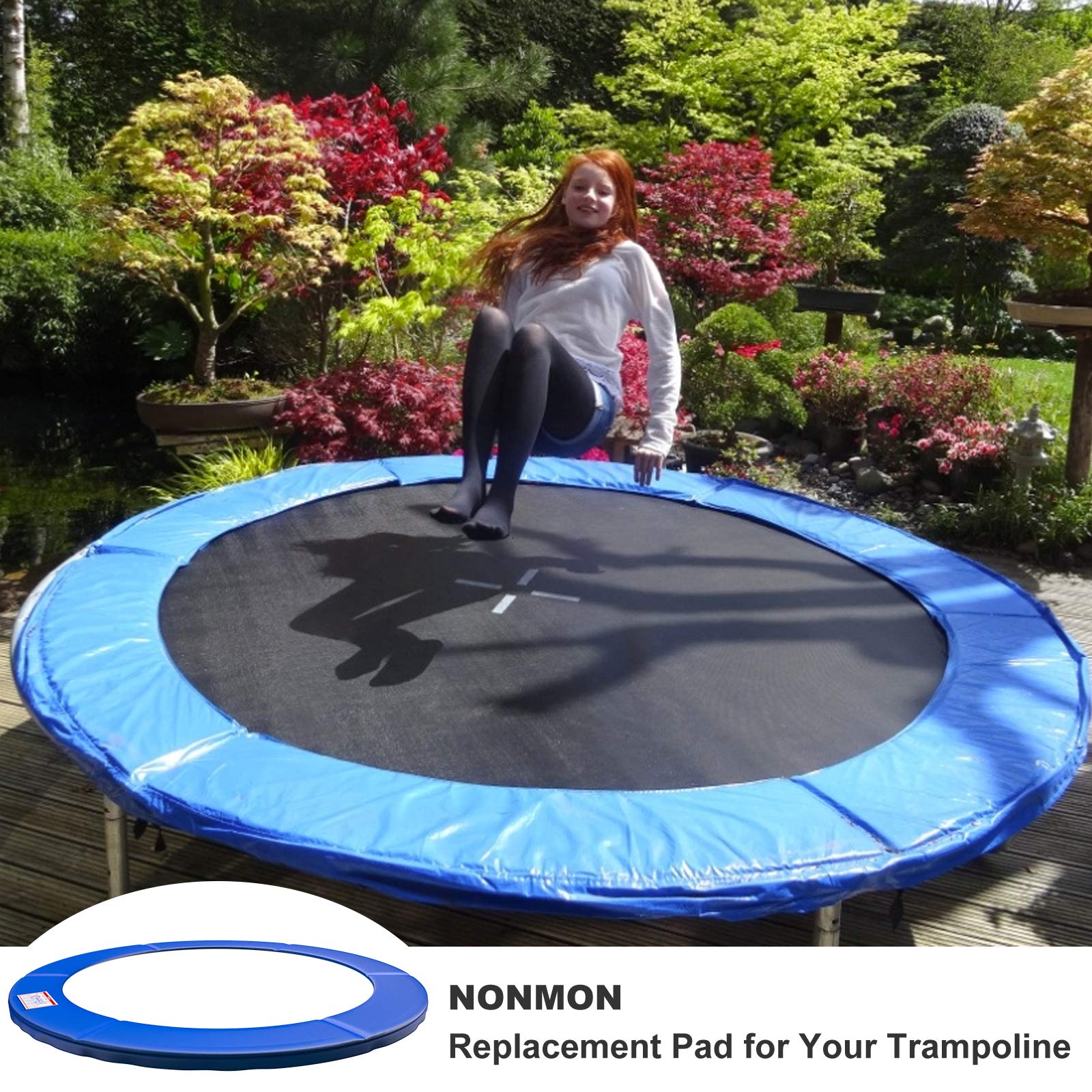 Cliselda Coussin de Protection des Ressorts pour Trampoline,Rechange, Résistant aux Rayons UV, Anti-déchirure,244cm 305cm 366cm 396cm 427cm