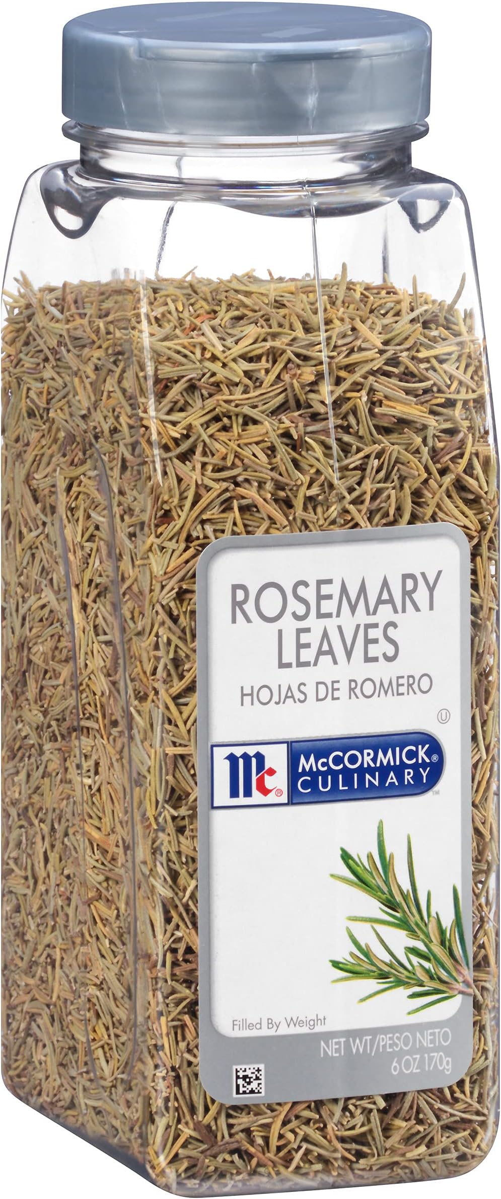 Dried Rosemary Leaves, 6 oz - One 6 Ounce Container of Dried Rosemary Herbs Perfect for Seasoning and Spices Blends for Grilling and Cooking